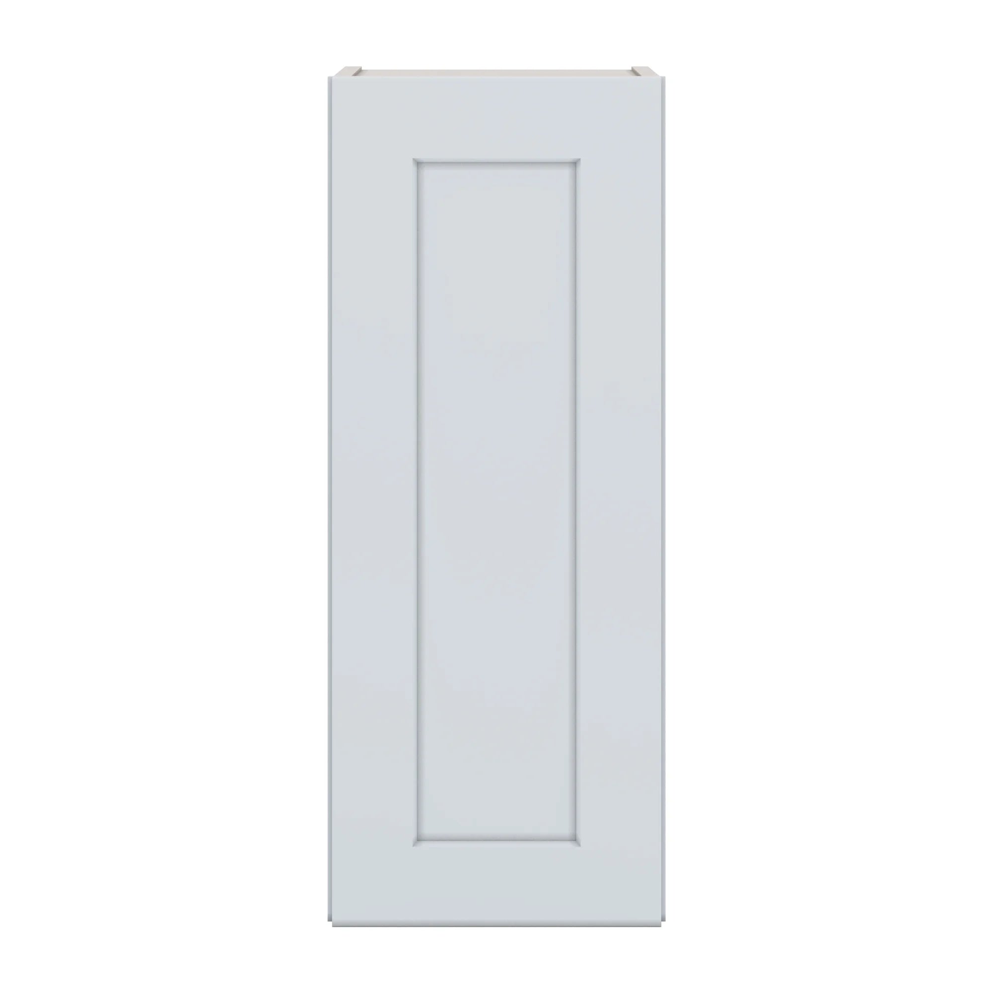 J&K White Shaker S8 Single Door Wall Cabinet 12" W x 30" H