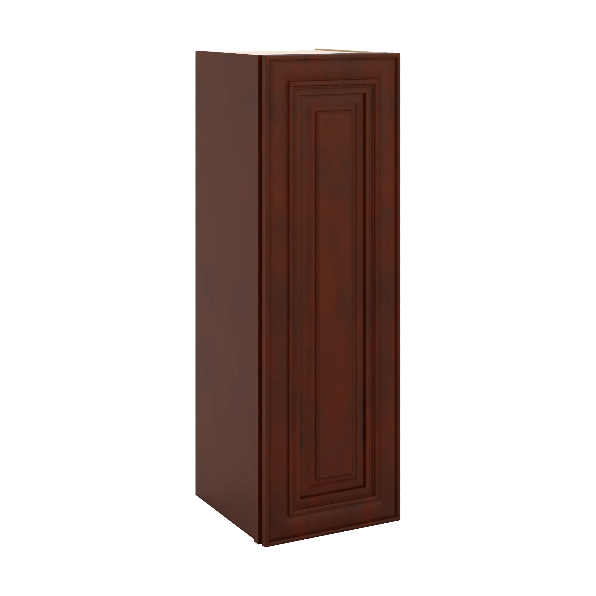J&K Mahogany J5 Single Door Wall Cabinet - 12" W x 36" H