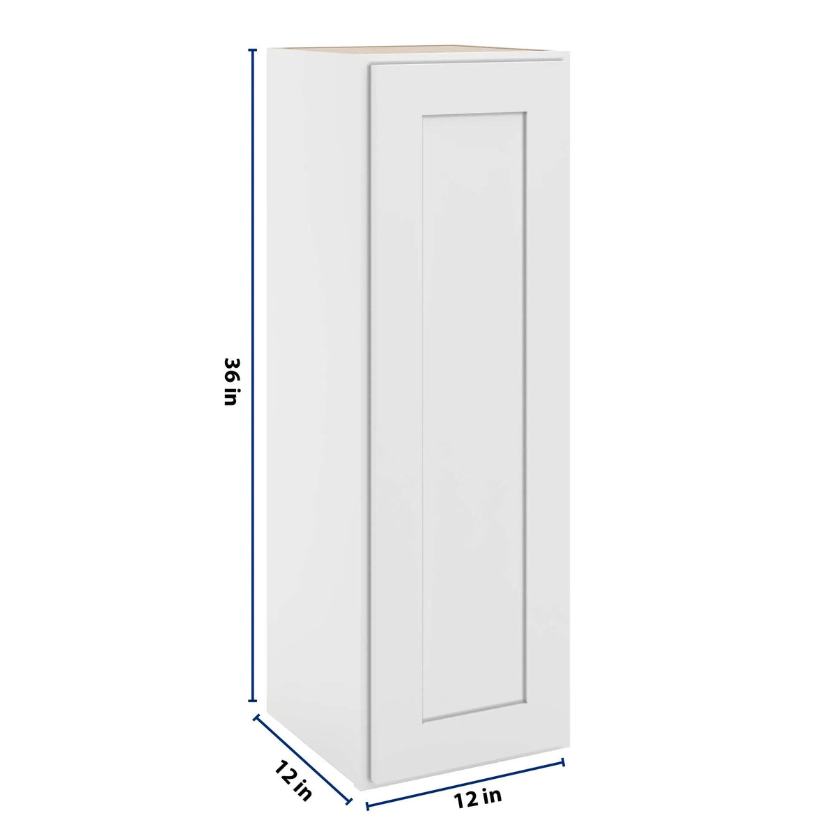 cnc luxor white 12 w x 36 h single door wall cabinet