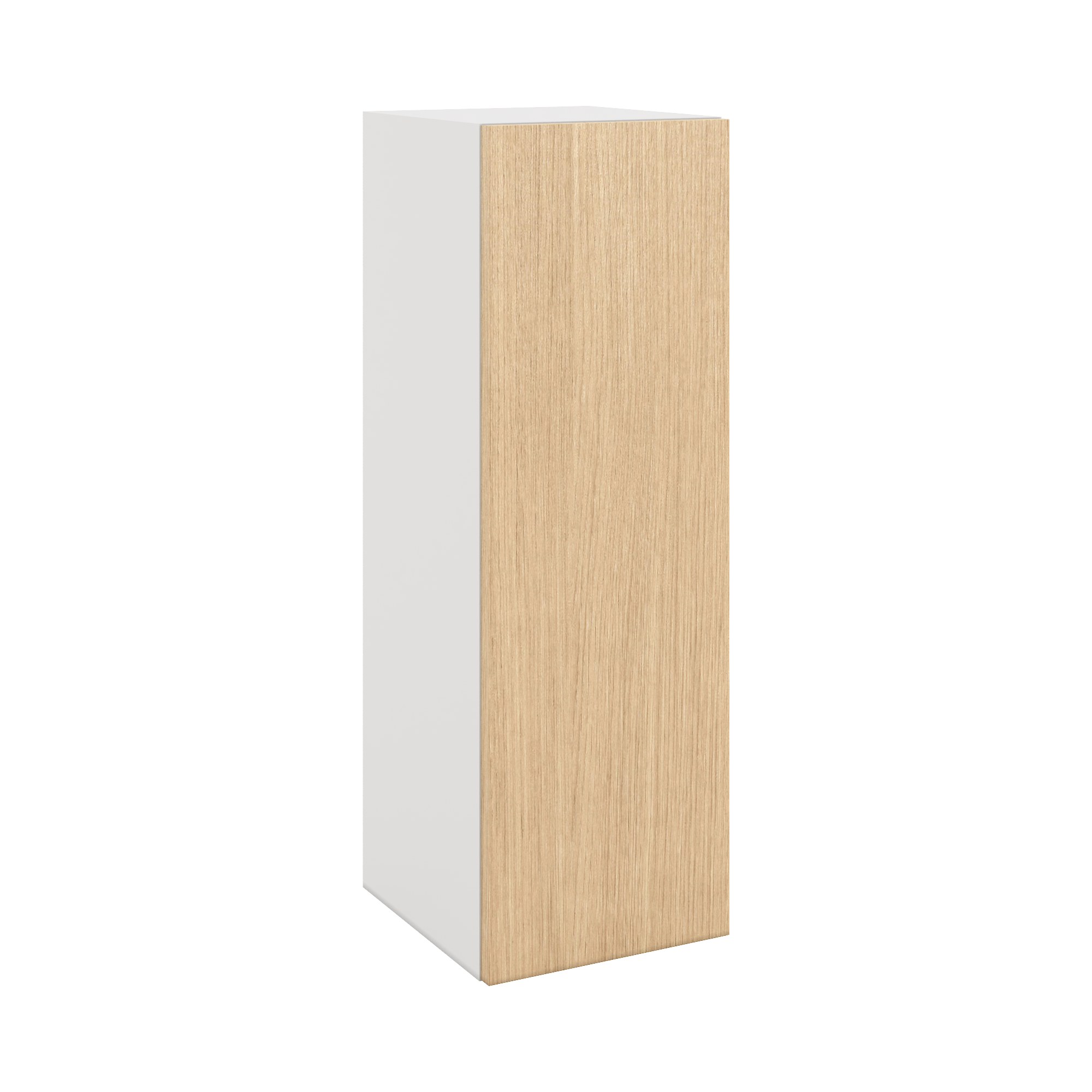 Modernform Cabinet Natural Oak 12" W X 36" H X 12" D Single Door Wall Cabinet