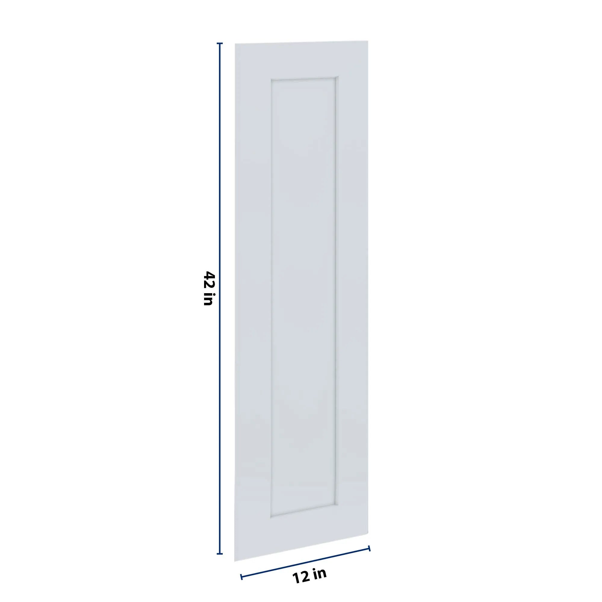 J&K White Shaker S8 Dummy Door Panel 12" W x 42" H