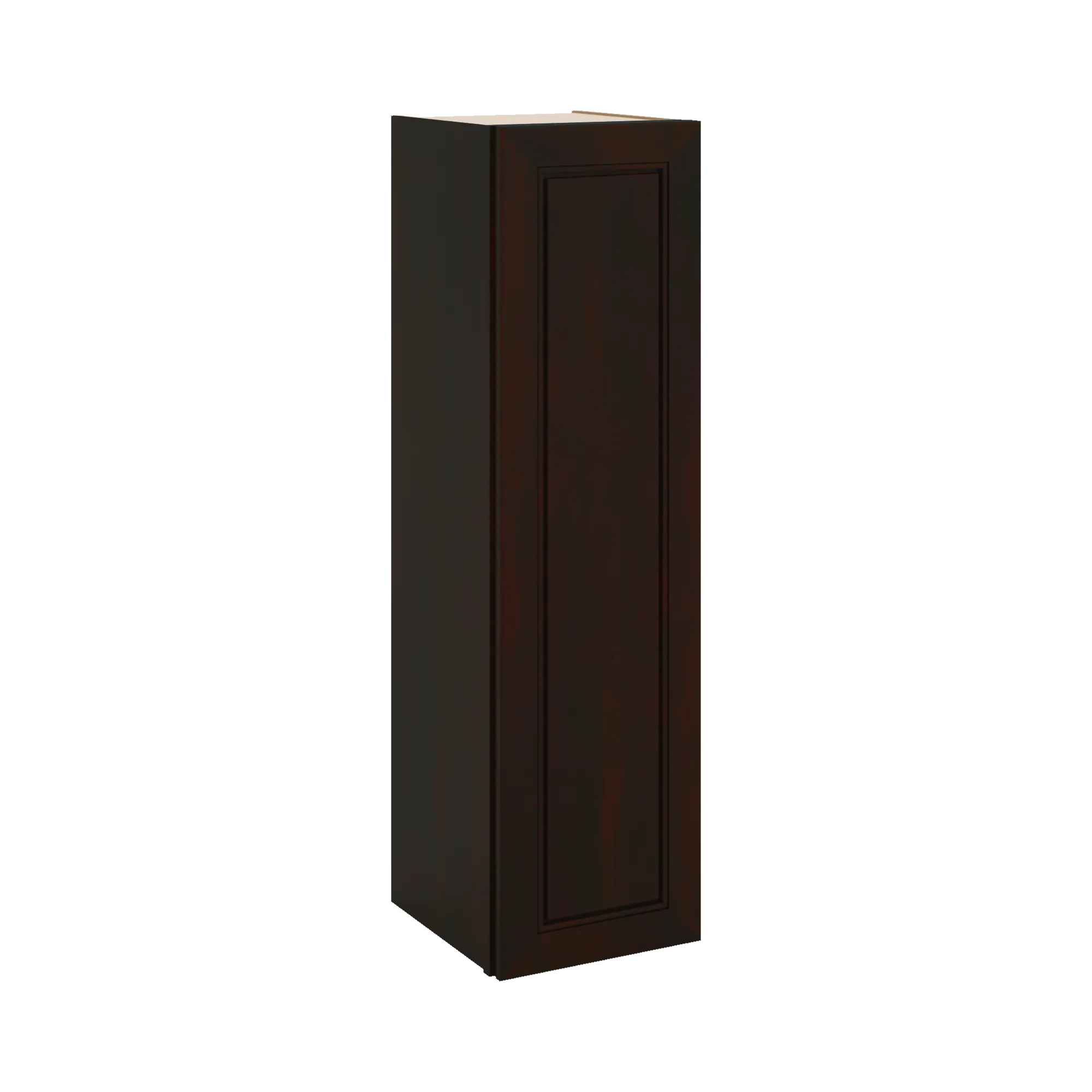 J&K Espresso K8 Single Door Wall Cabinet - 12" W x 42" H