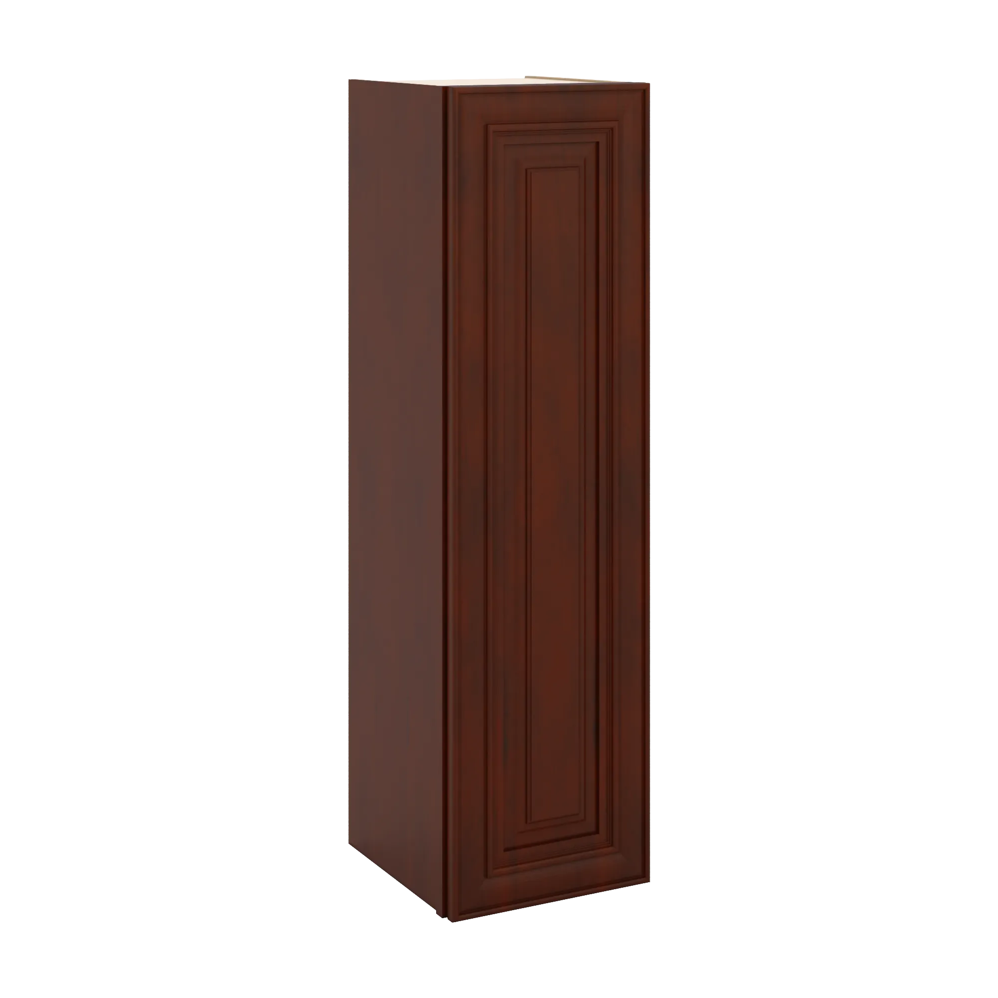 J&K Mahogany J5 Single Door Wall Cabinet - 12" W x 42" H
