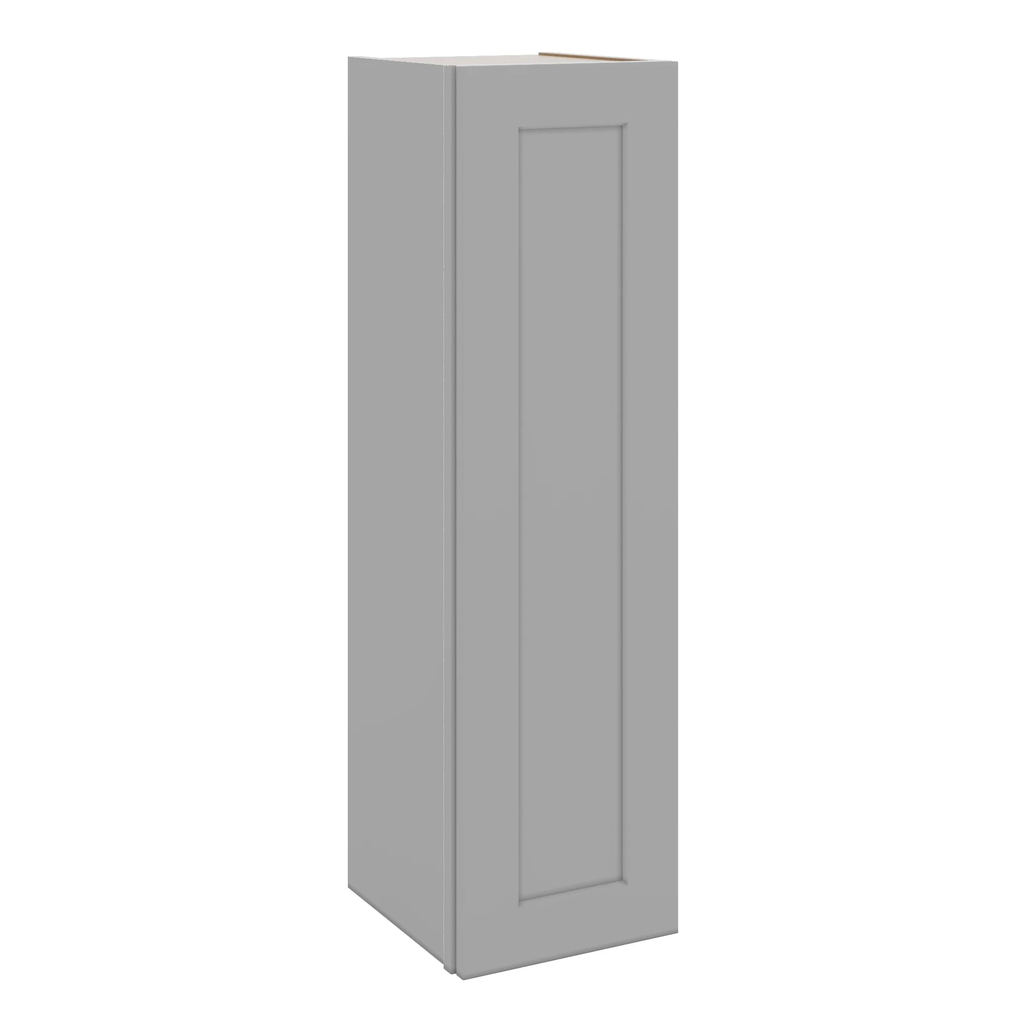 J&K Castle Grey S5 Single Door Wall Cabinet - 12" W x 42" H