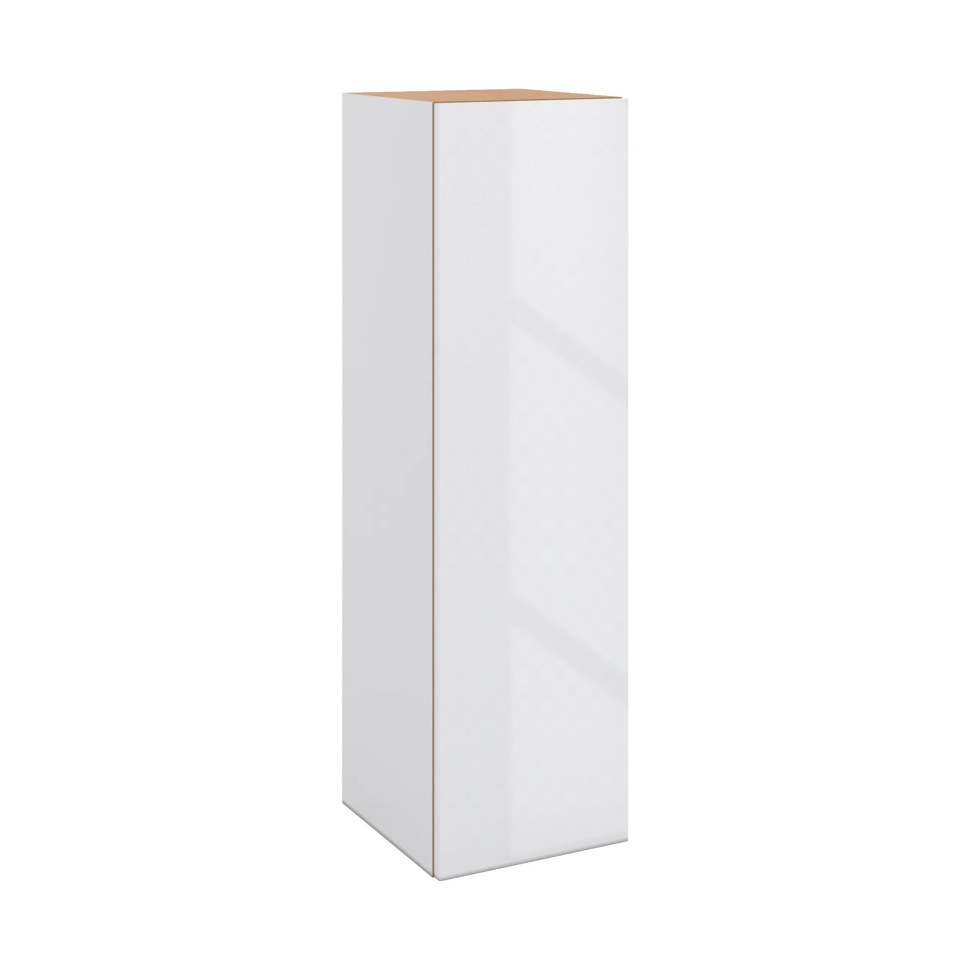 Modernform Cabinet Gloss White 12" W X 42" H X 12" D Single Door Wall Cabinet
