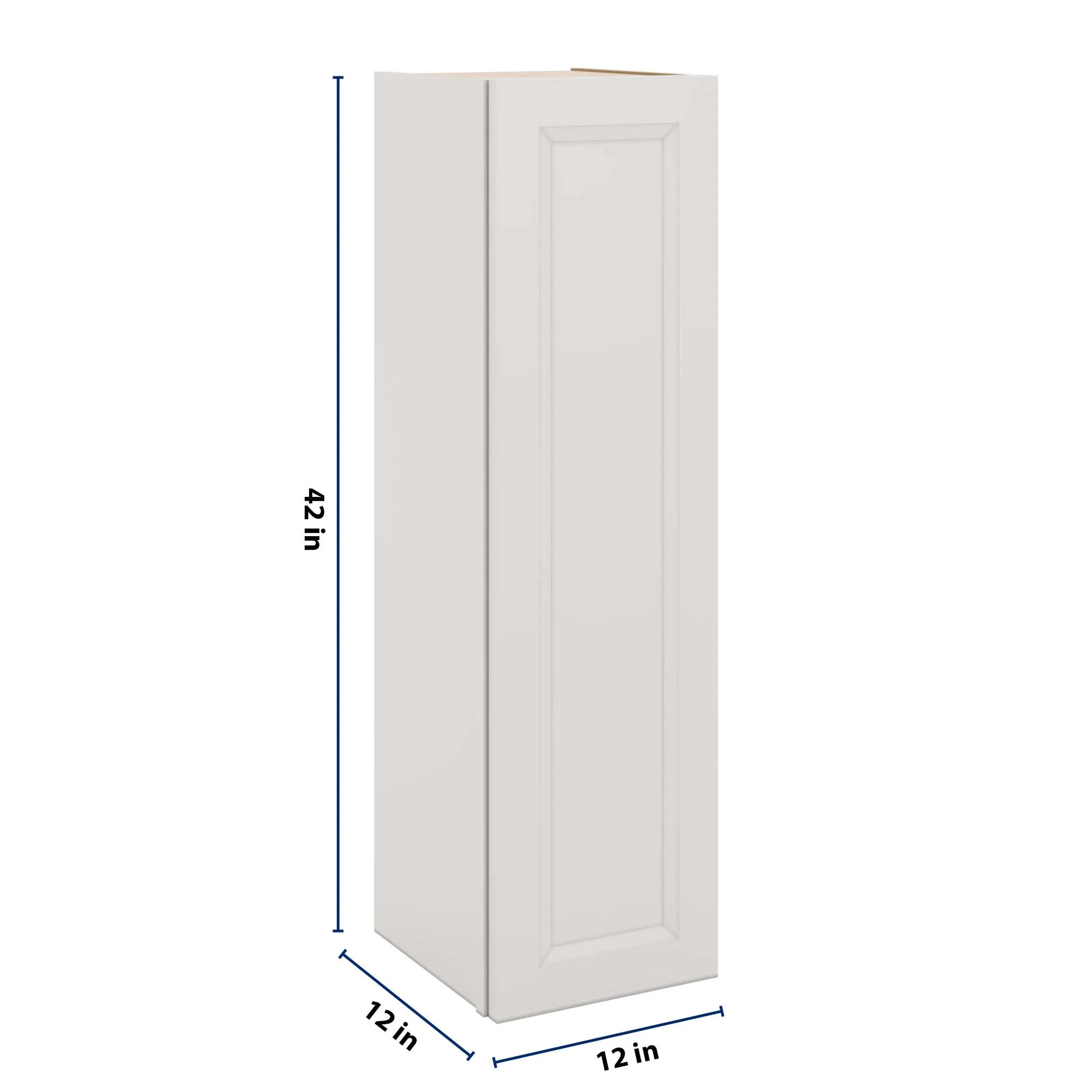 J&K Pure B5 Single Door Wall Cabinet - 12" W x 42" H