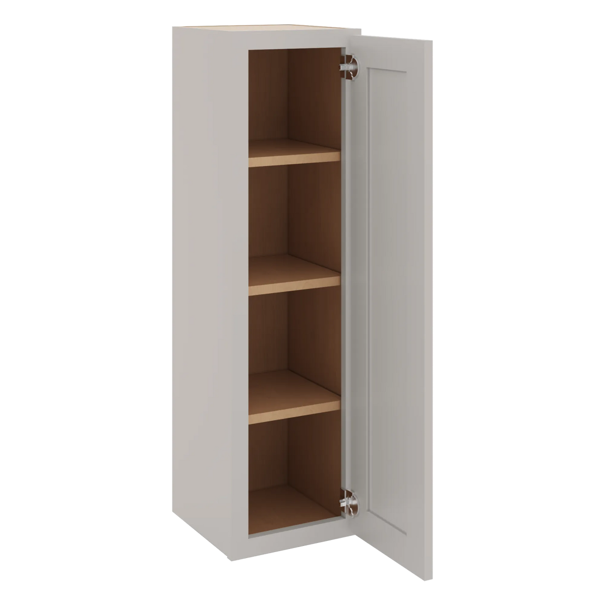 cnc luxor 5 piece misty grey 12 w x 42 h single door wall cabinet