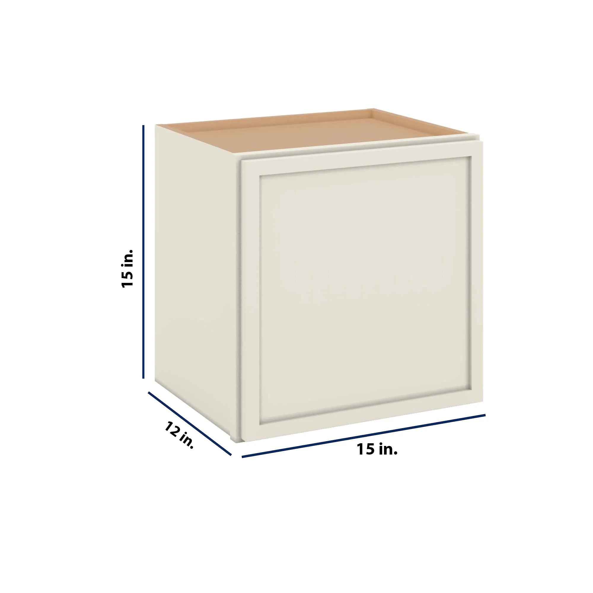 Modernform Cabinet Slim Dove White 15" W X 15" H X 12" D Single Door Wall Cabinet