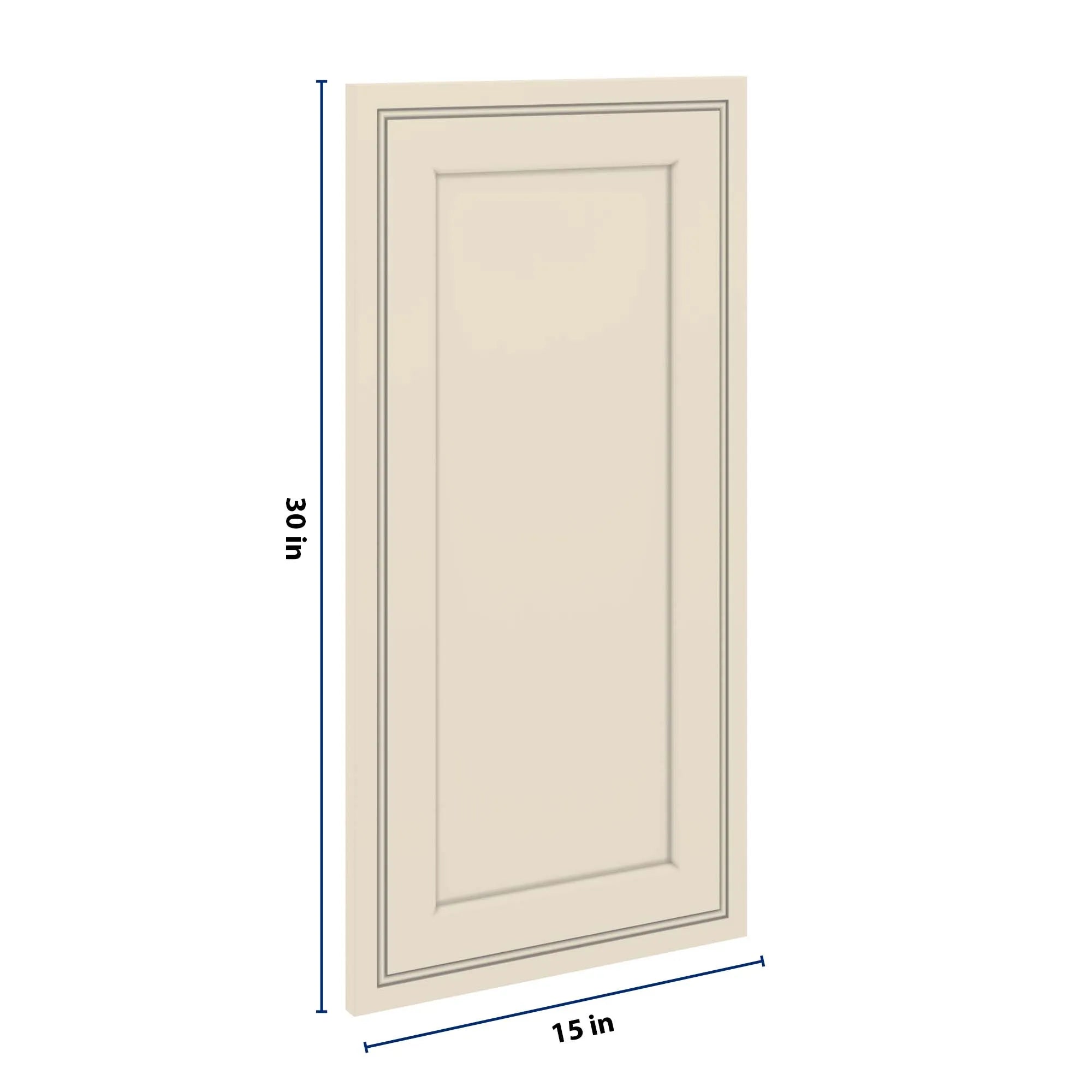 J&K Pearl Glazed H9 Dummy Door Panel 15" W x 30" H