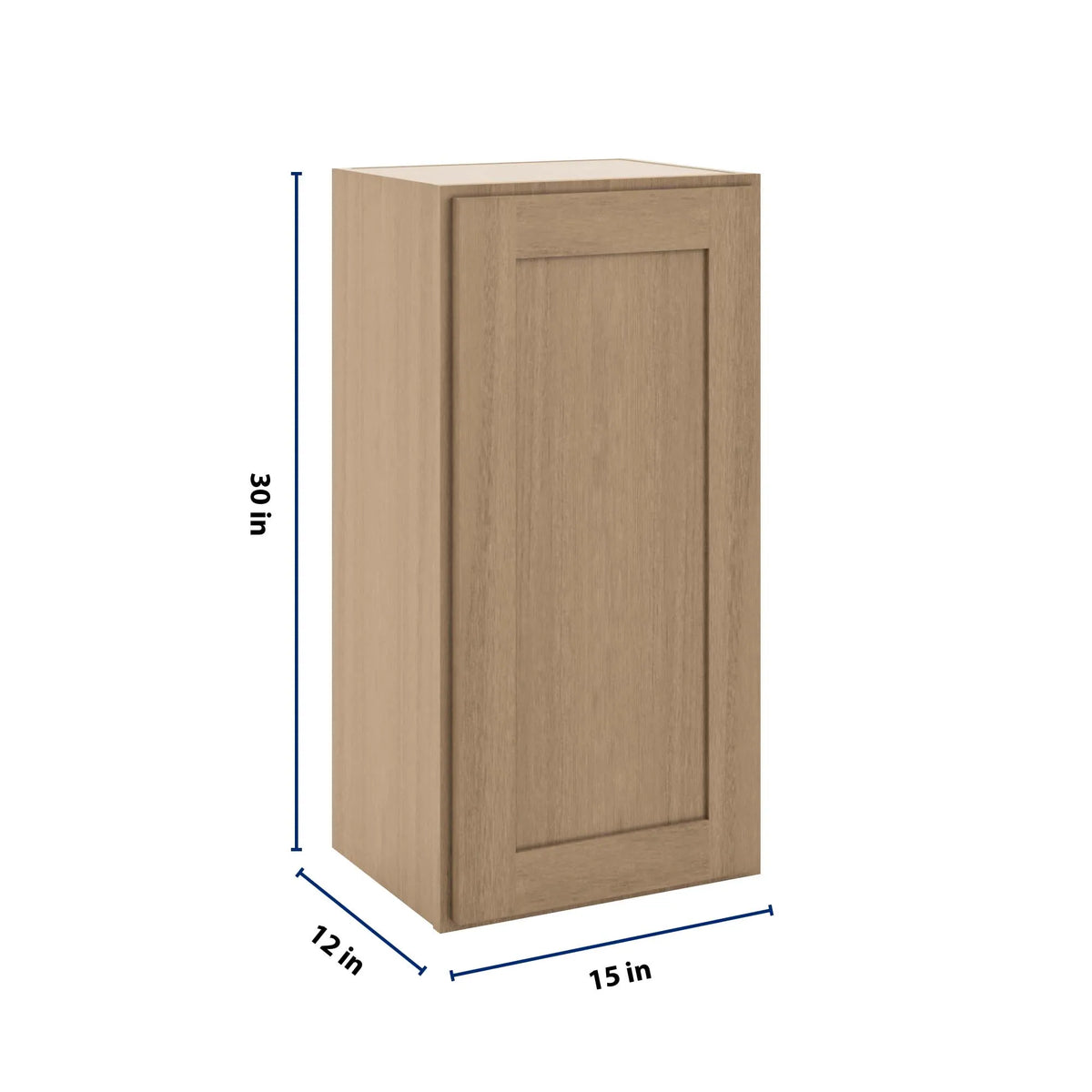 CNC Luxor 5-Piece Harvest 15" W X 30" H Single Door Wall Cabinet