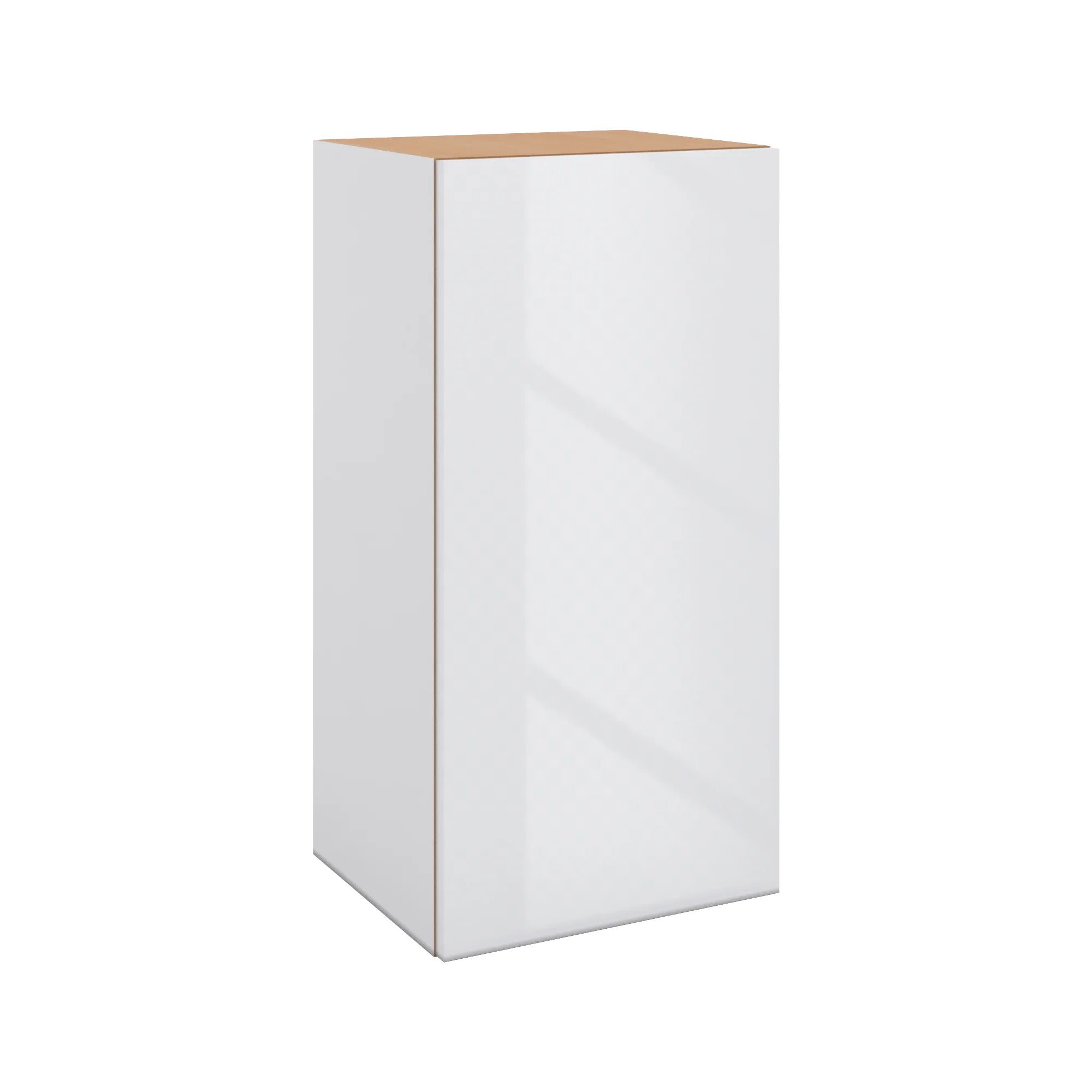 Modernform Cabinet Gloss White 15" W X 30" H X 12" D Single Door Wall Cabinet