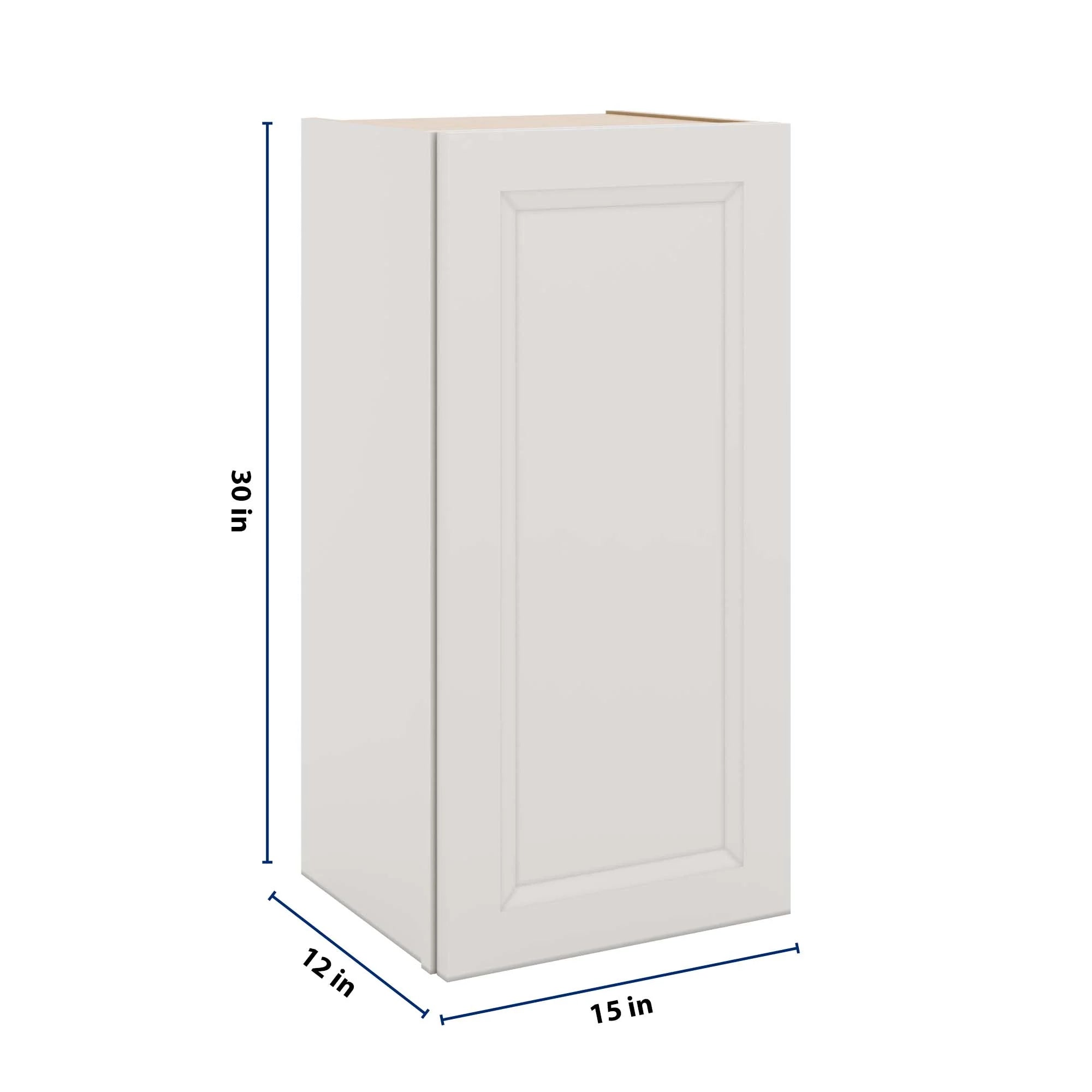 J&K Pure B5 Single Door Wall Cabinet - 15" W x 30" H