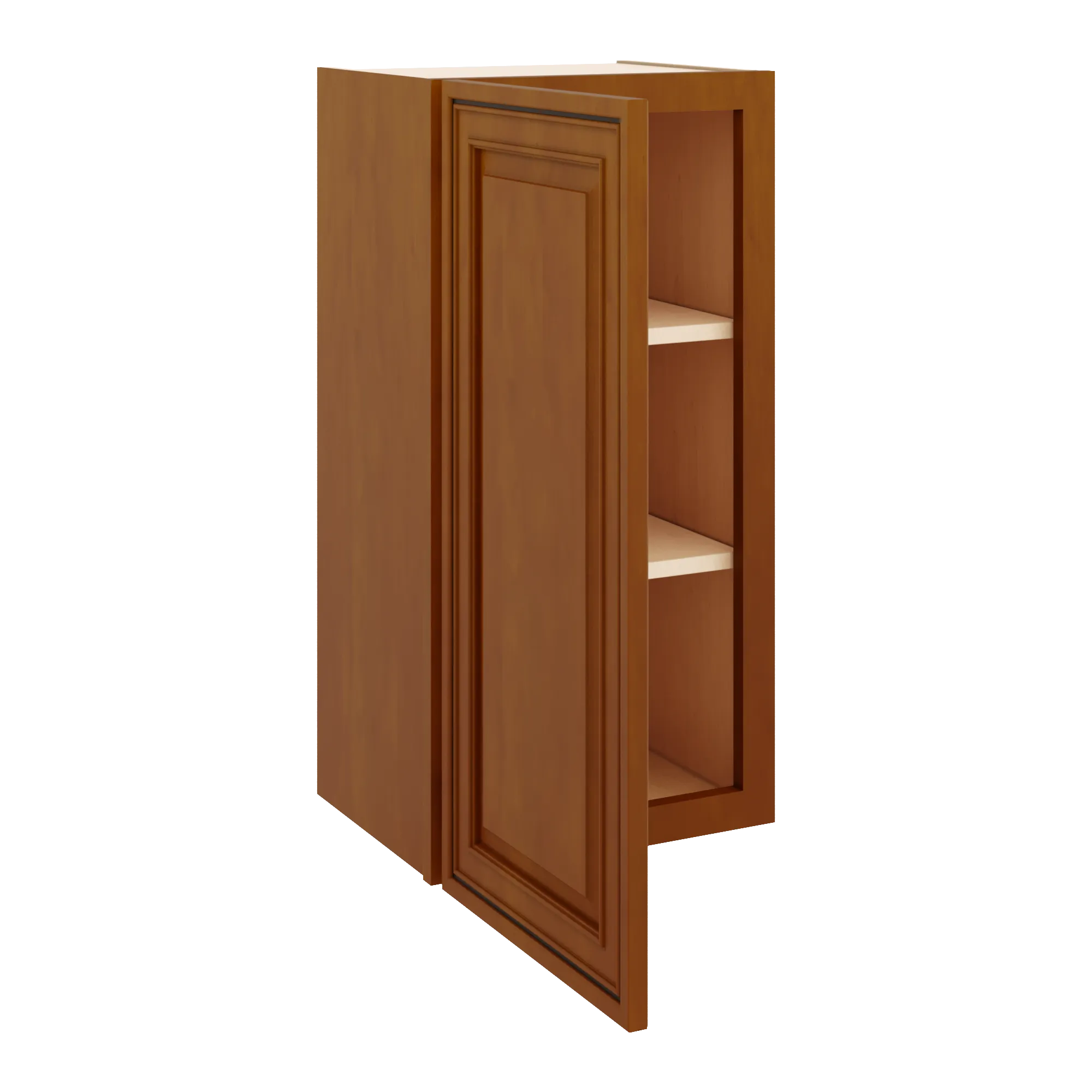 j k mocha glazed k10 single door wall cabinet 15 w x 30 h