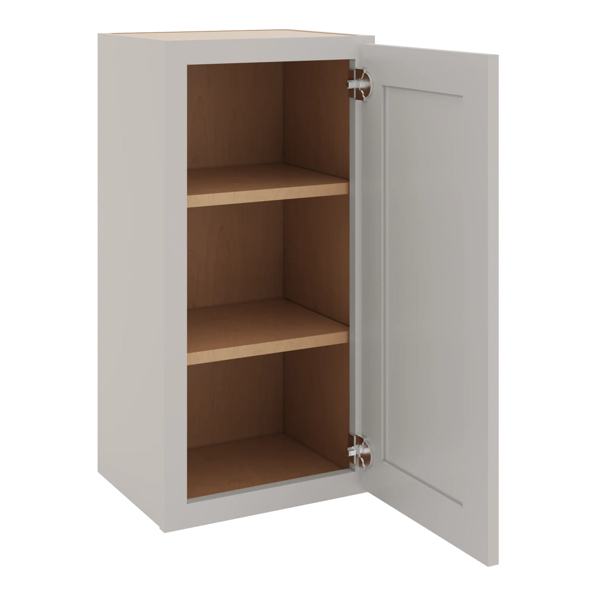 cnc luxor 5 piece misty grey 15 w x 30 h single door wall cabinet