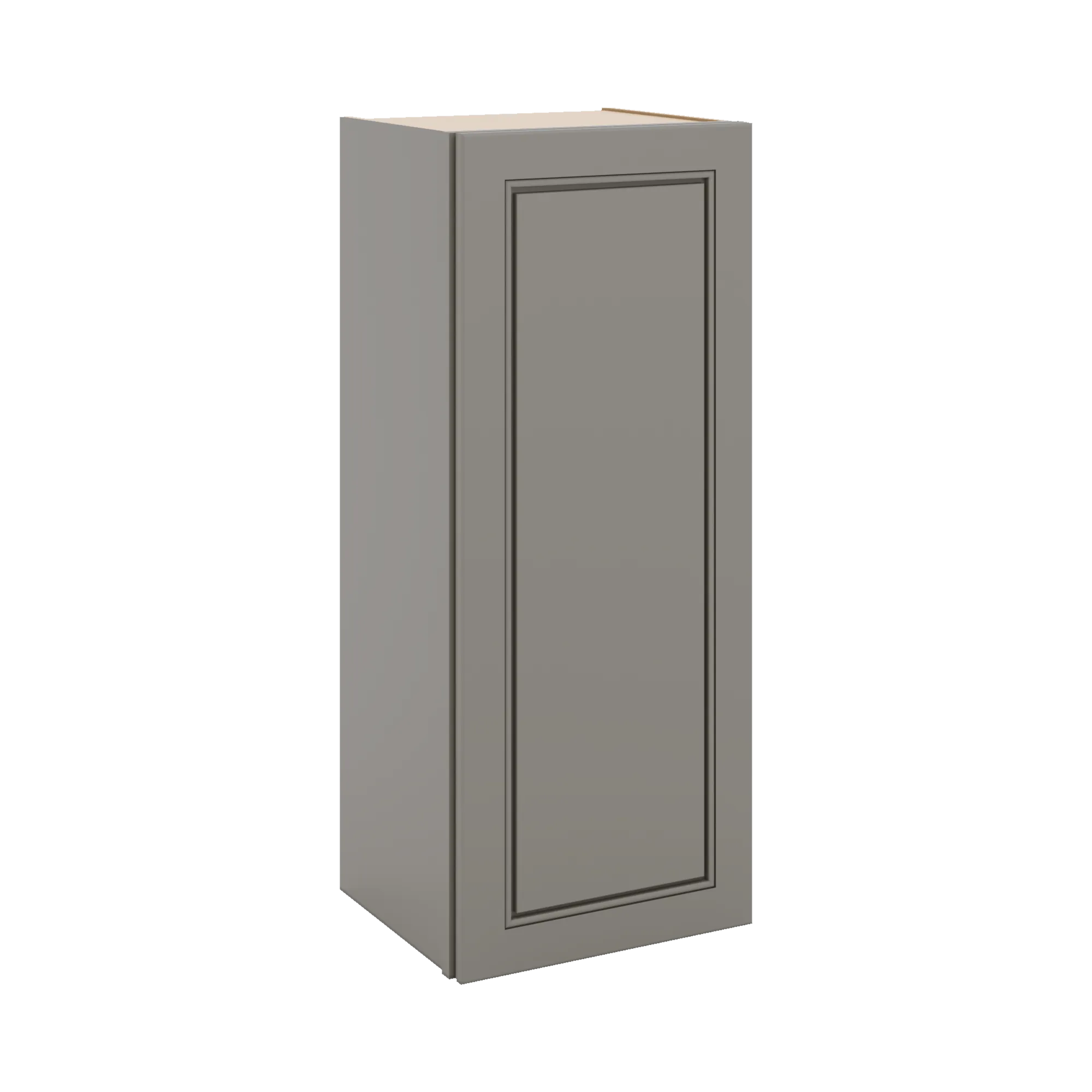 J&K Greige K3 Single Door Wall Cabinet - 15" W x 36" H