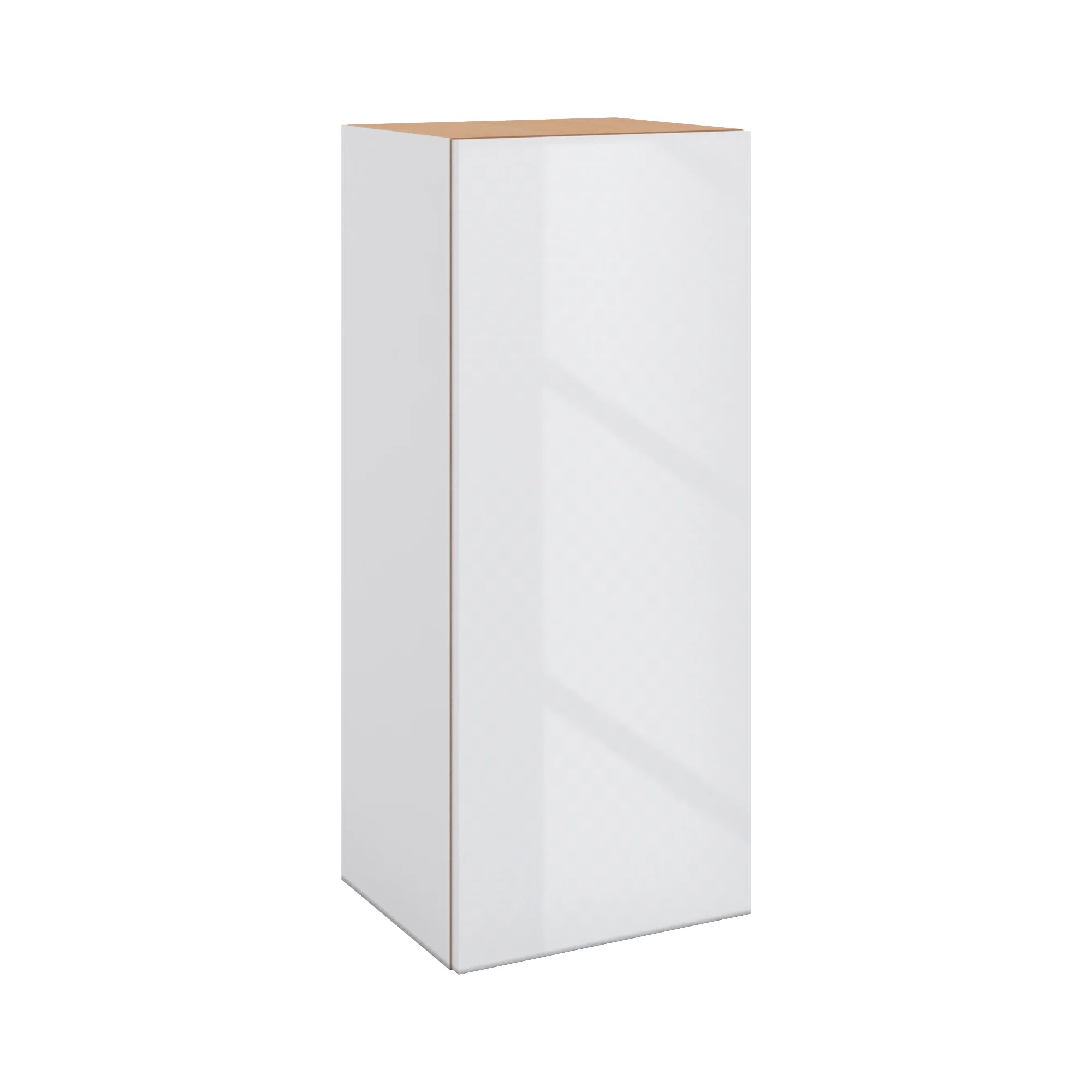 Modernform Cabinet Gloss White 15" W X 36" H X 12" D Single Door Wall Cabinet