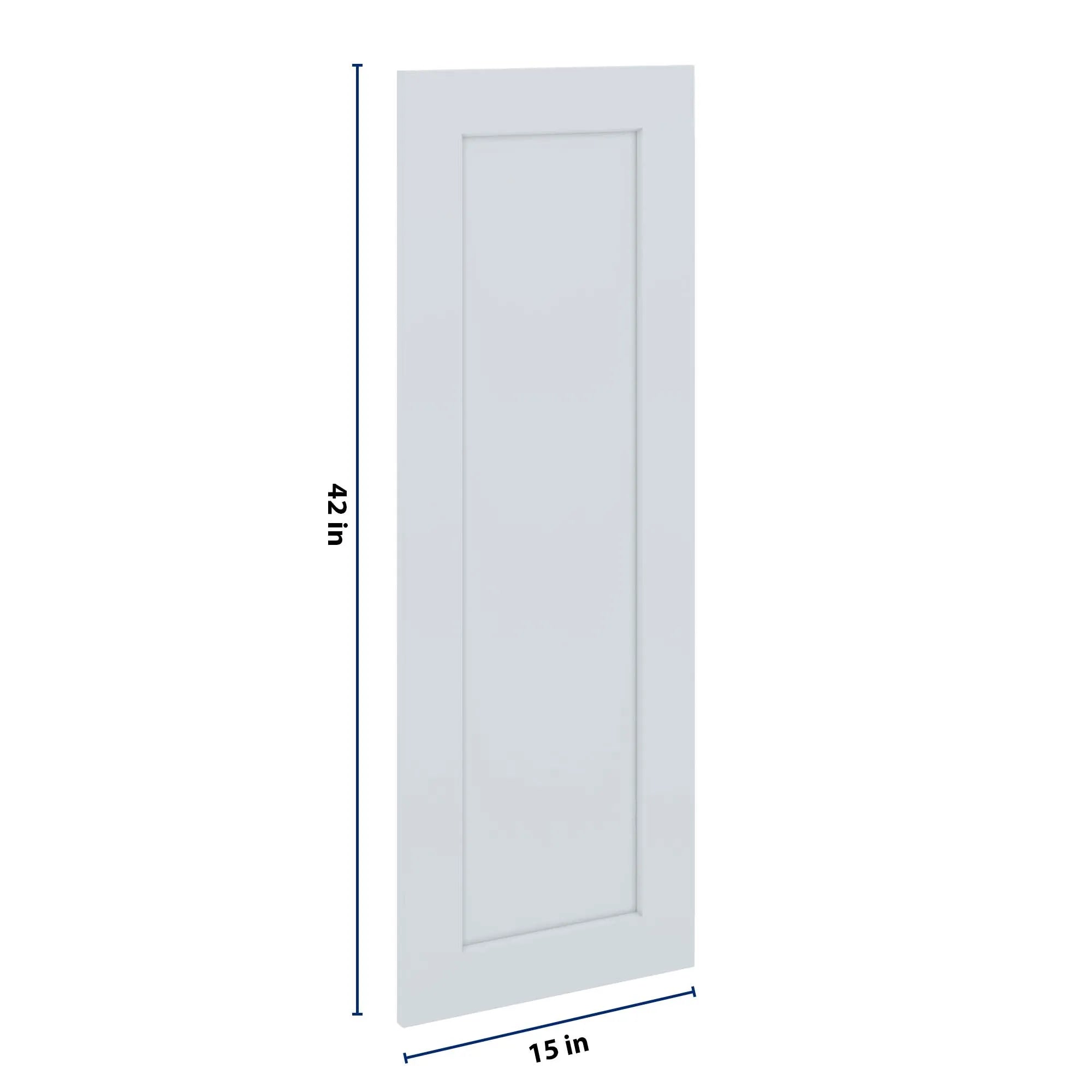 J&K White Shaker S8 Dummy Door Panel 15" W x 42" H