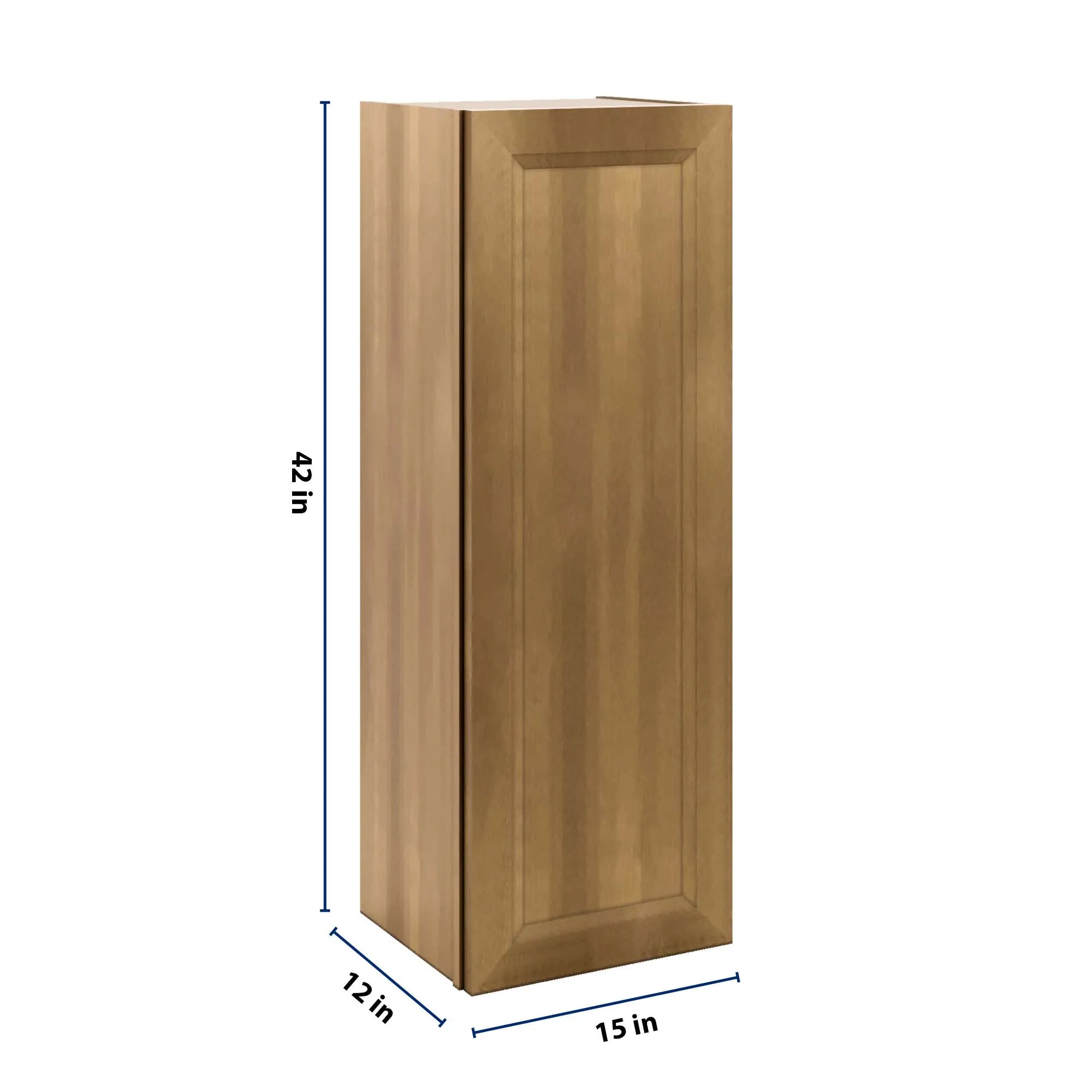 J&K Butterscotch B8 Single Door Wall Cabinet - 15" W x 42" H