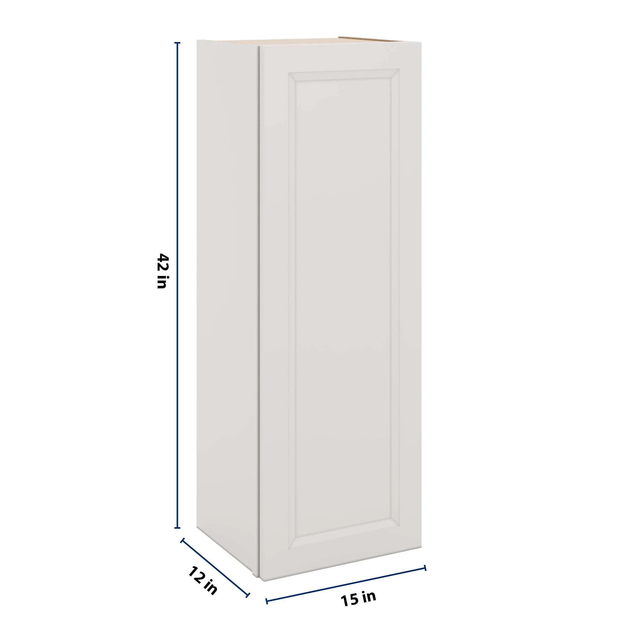 J&K Pure B5 Single Door Wall Cabinet - 15" W x 42" H