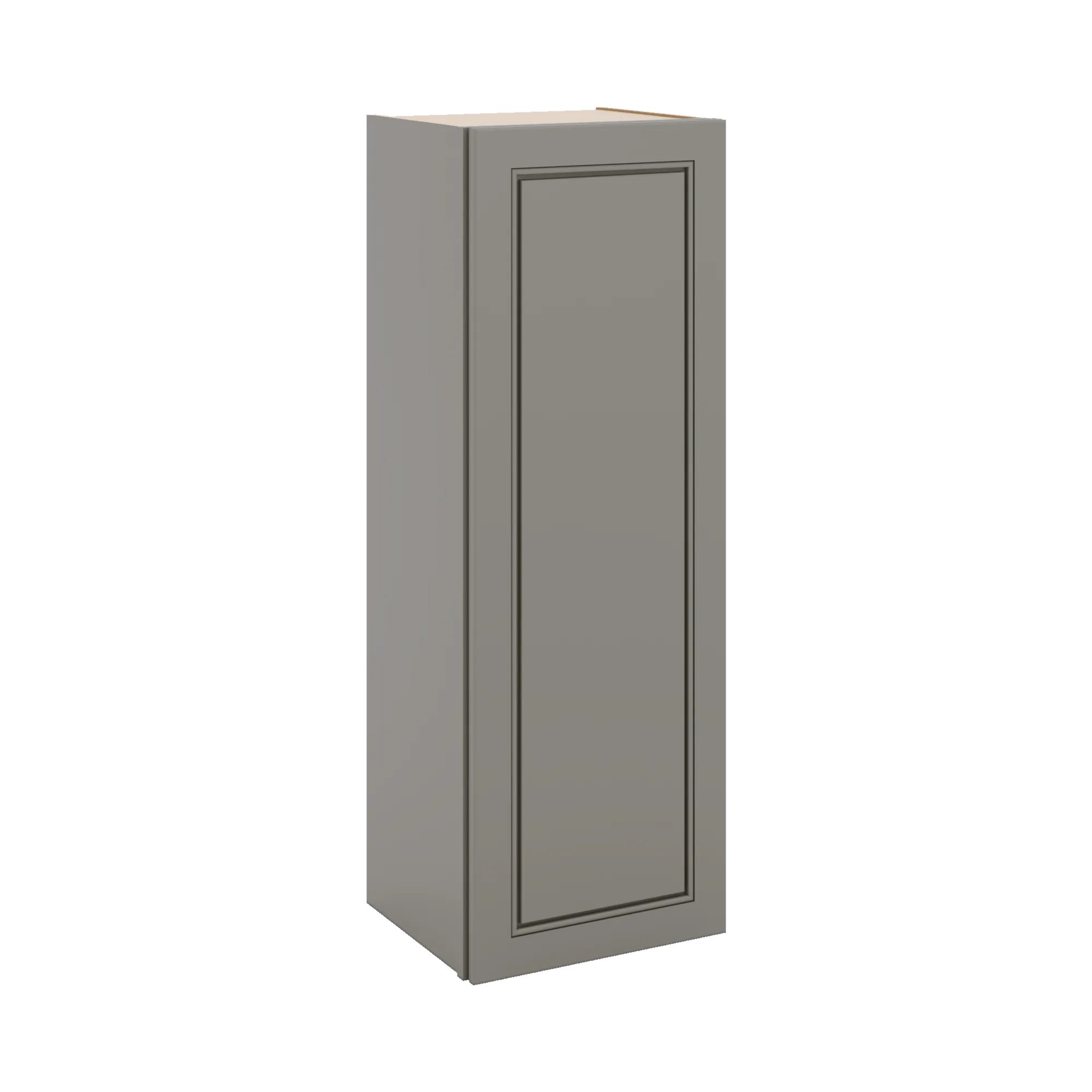 J&K Greige K3 Single Door Wall Cabinet - 15" W x 42" H