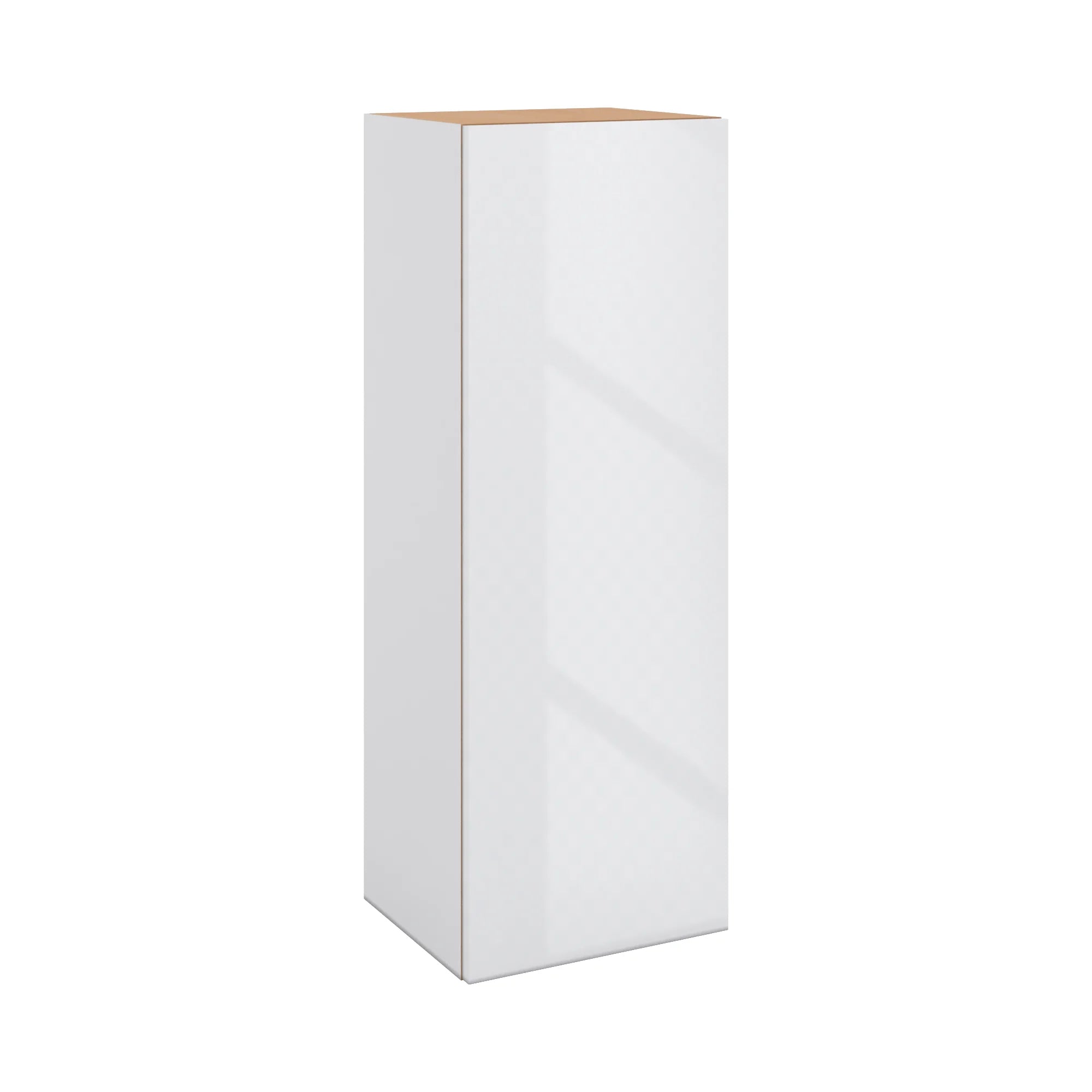 Modernform Cabinet Gloss White 15" W X 42" H X 12" D Single Door Wall Cabinet