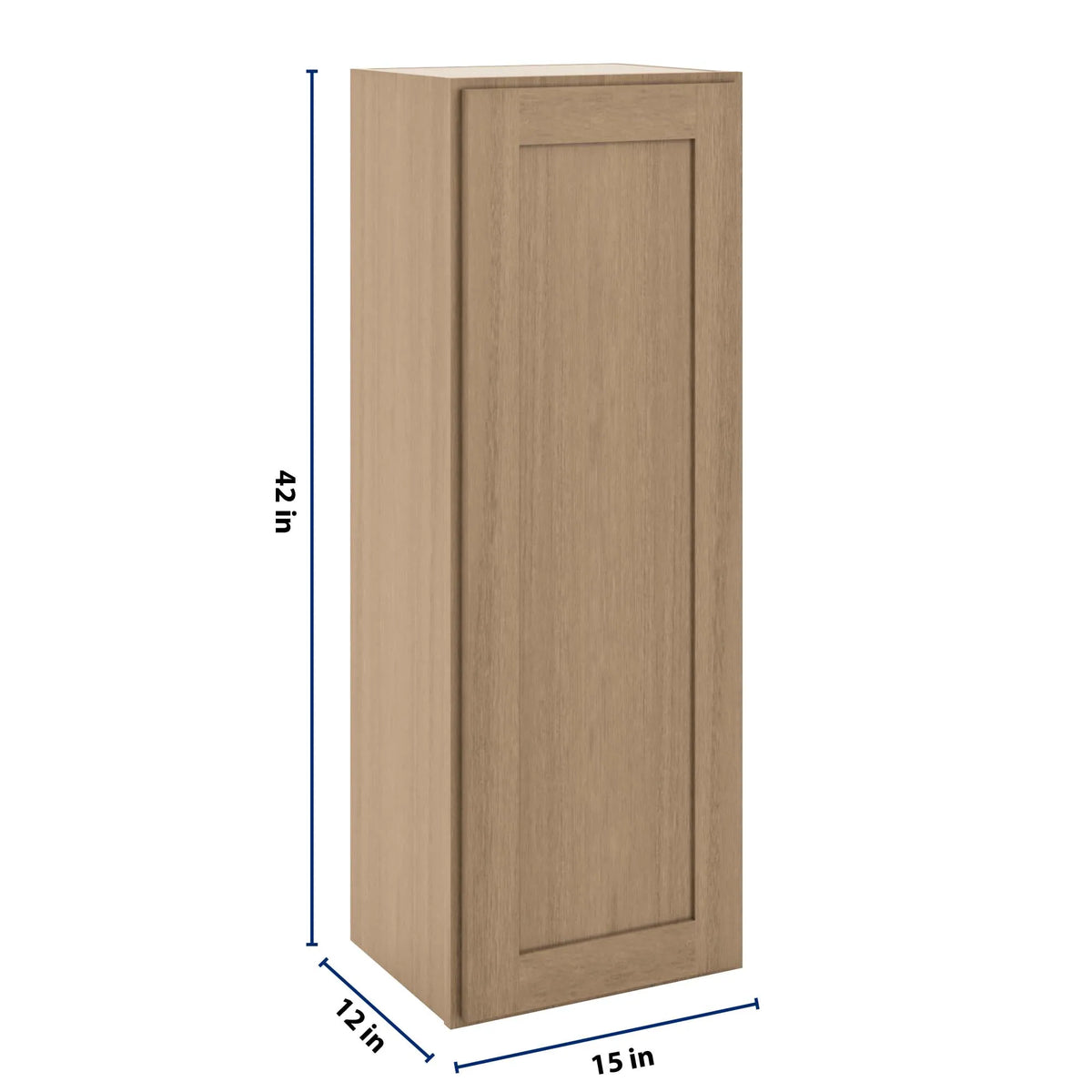 CNC Luxor 5-Piece Harvest 15" W X 42" H Single Door Wall Cabinet