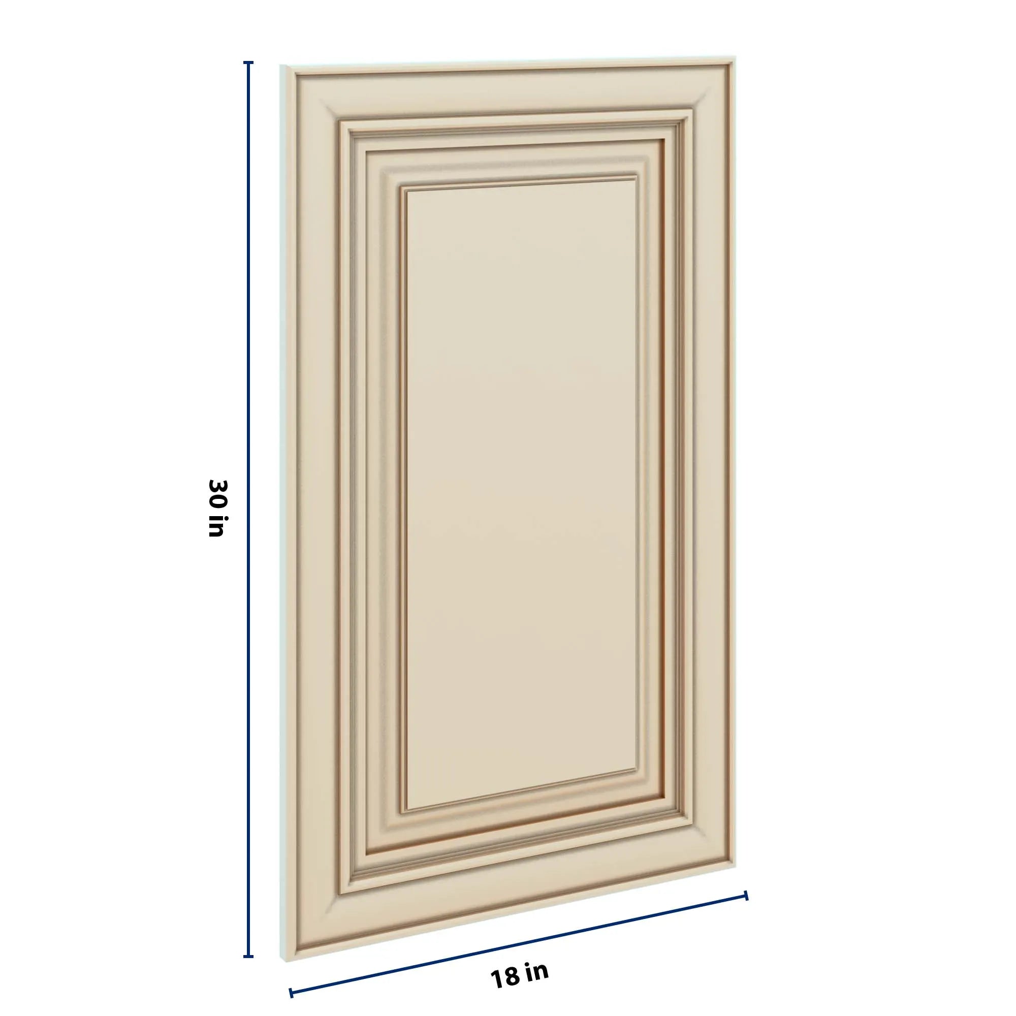 J&K Creme Glazed A7 Dummy Door Panel 18" W x 30" H