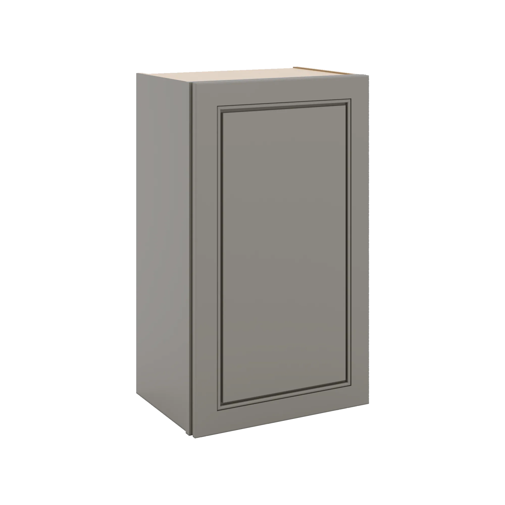 J&K Greige K3 Single Door Wall Cabinet - 18" W x 30" H