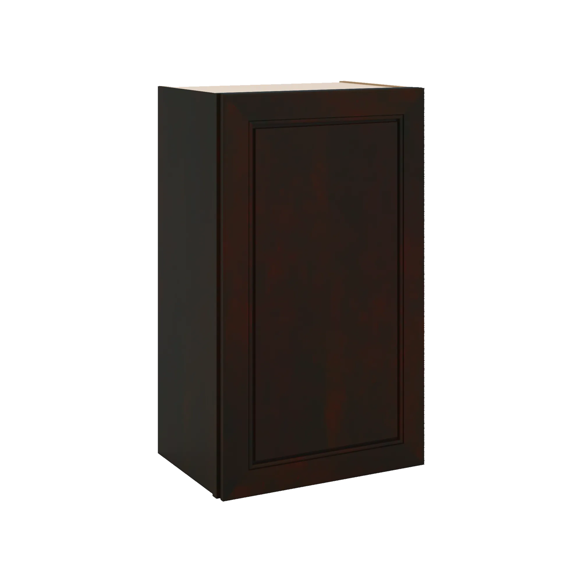 J&K Espresso K8 Single Door Wall Cabinet - 18" W x 30" H