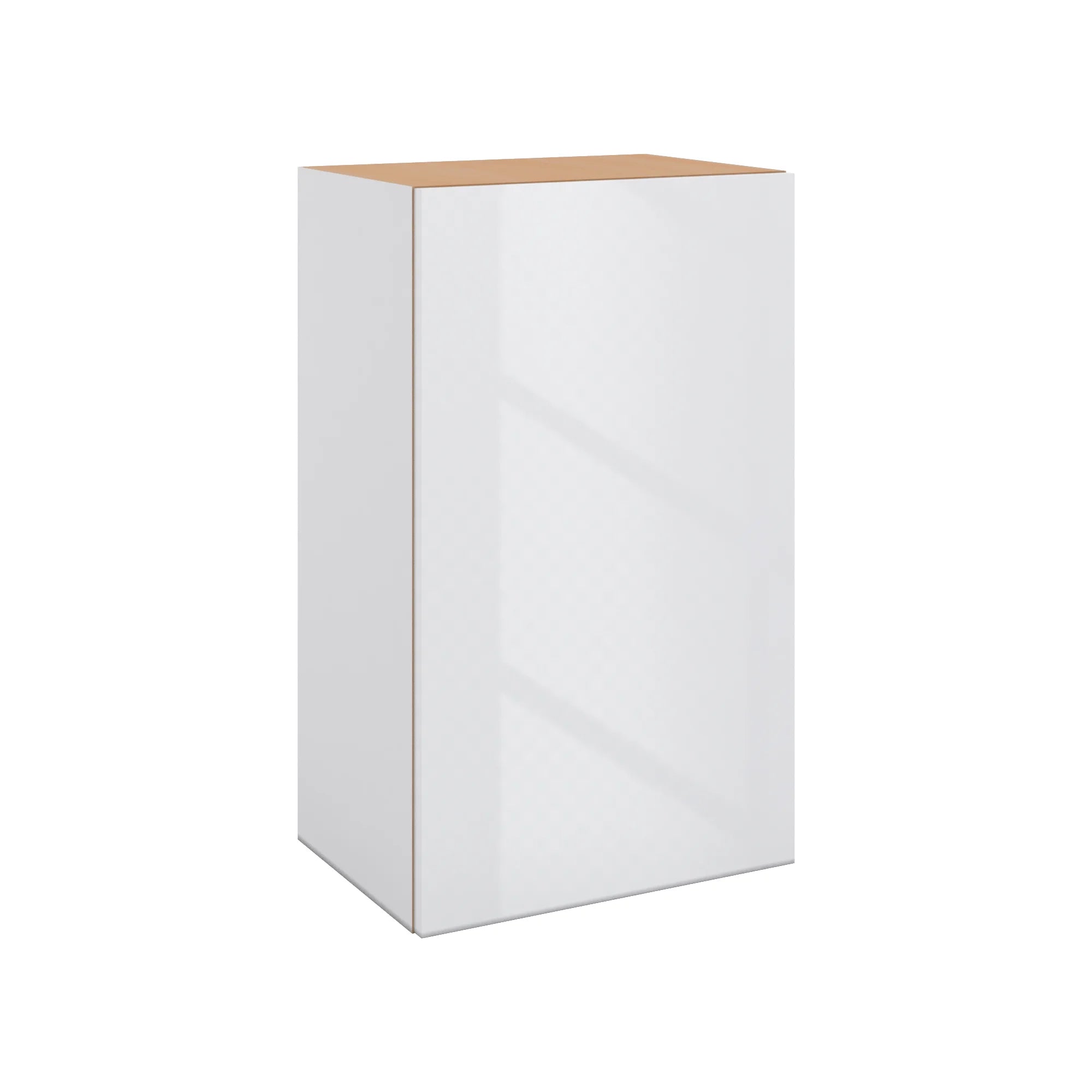 Modernform Cabinet Gloss White 18" W X 30" H X 12" D Single Door Wall Cabinet