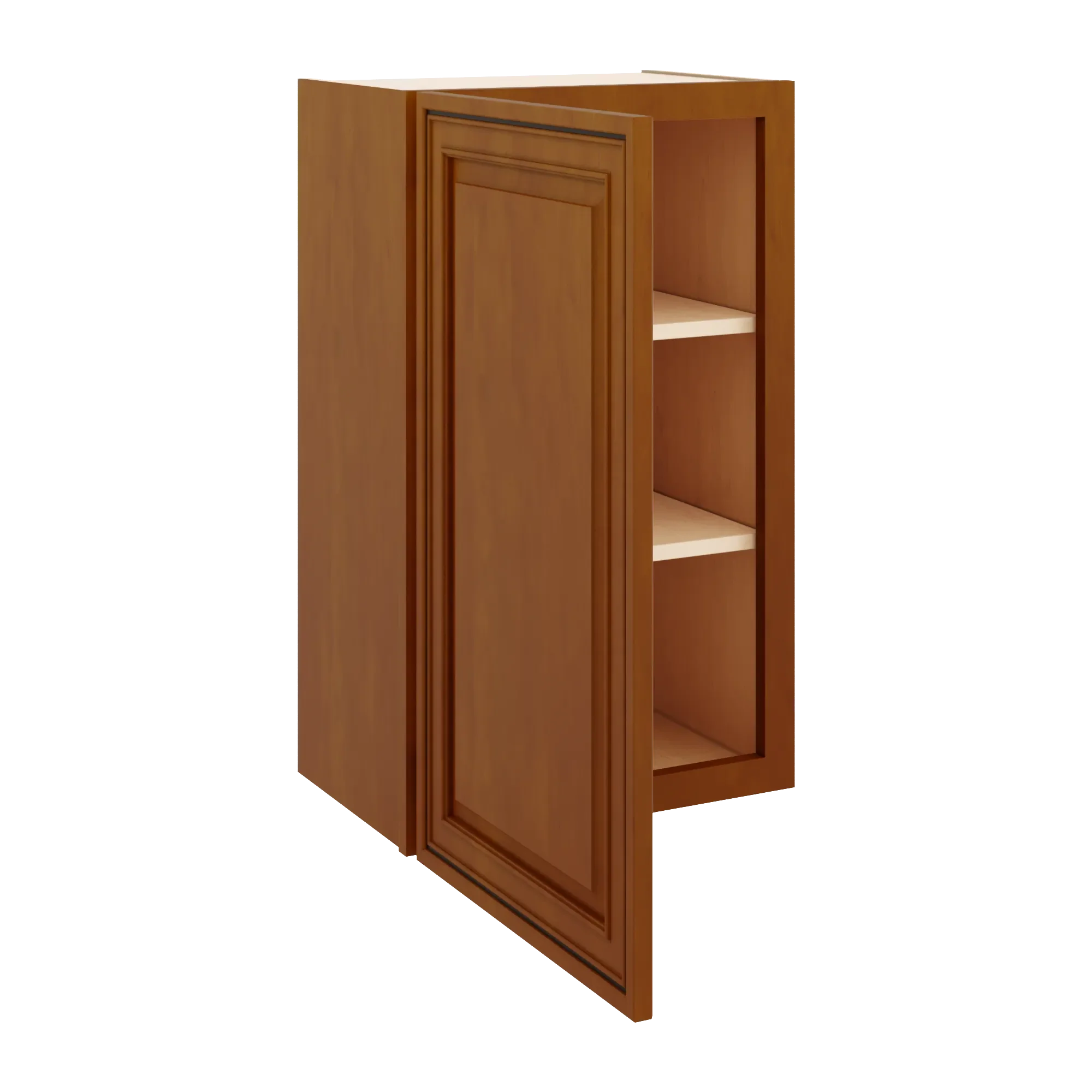 j k mocha glazed k10 single door wall cabinet 18 w x 30 h