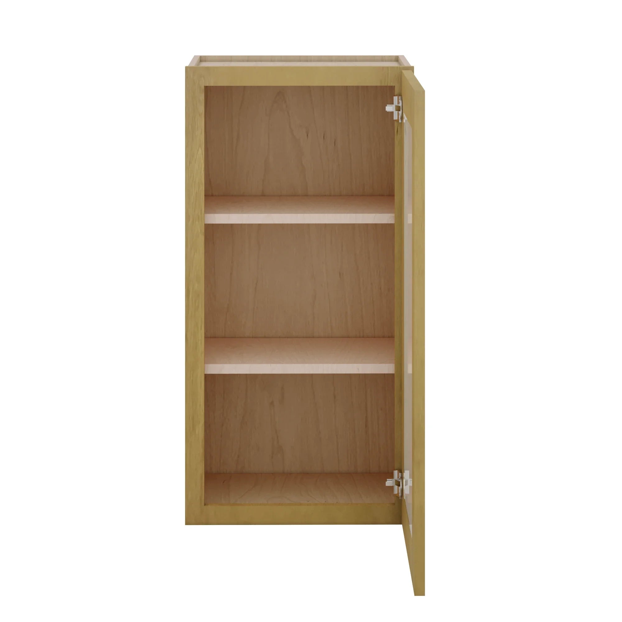 Modernform Cabinet Natural Shaker 18" W X 36" H X 12" D Single Glass Door Wall Cabinet