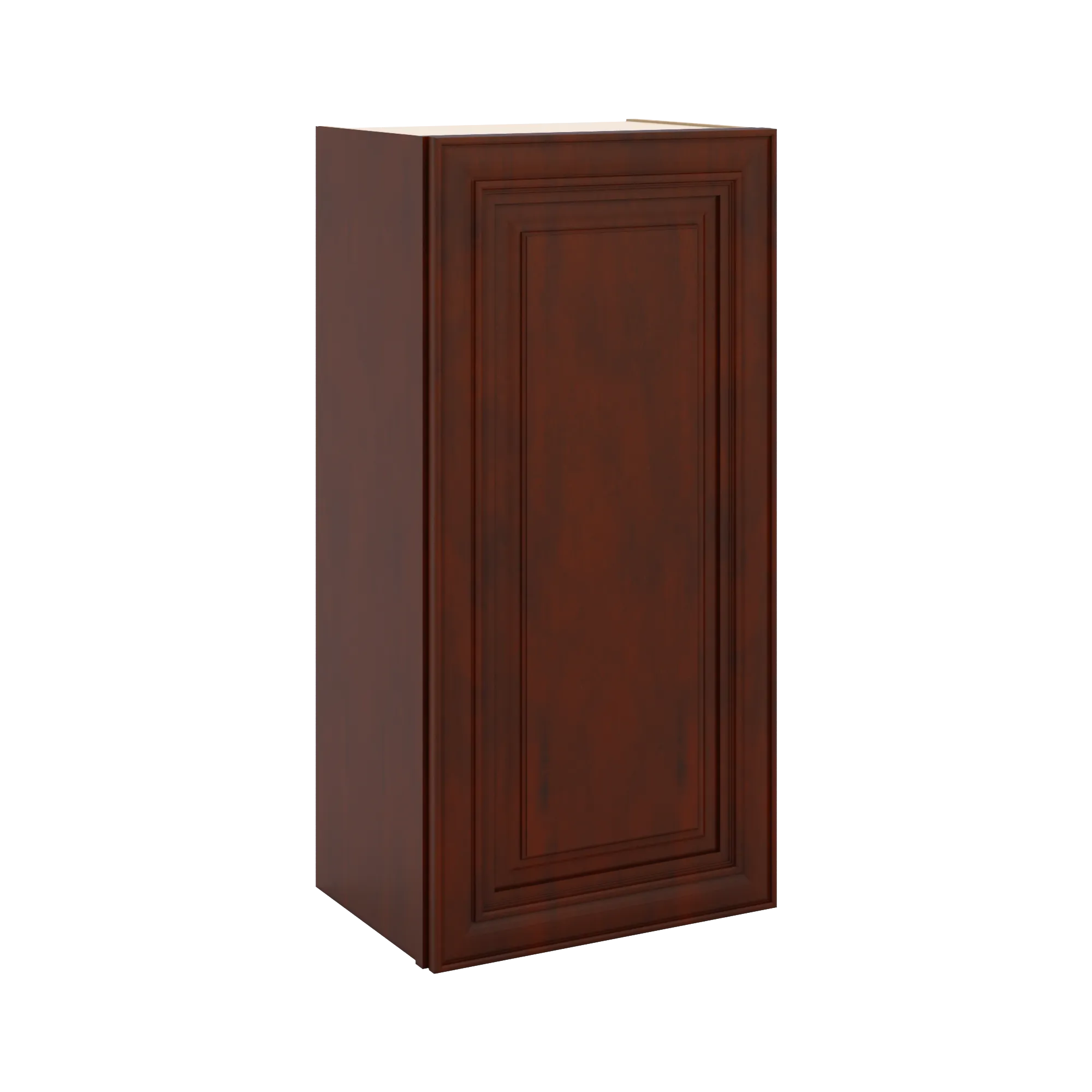 J&K Mahogany J5 Single Door Wall Cabinet - 18" W x 36" H