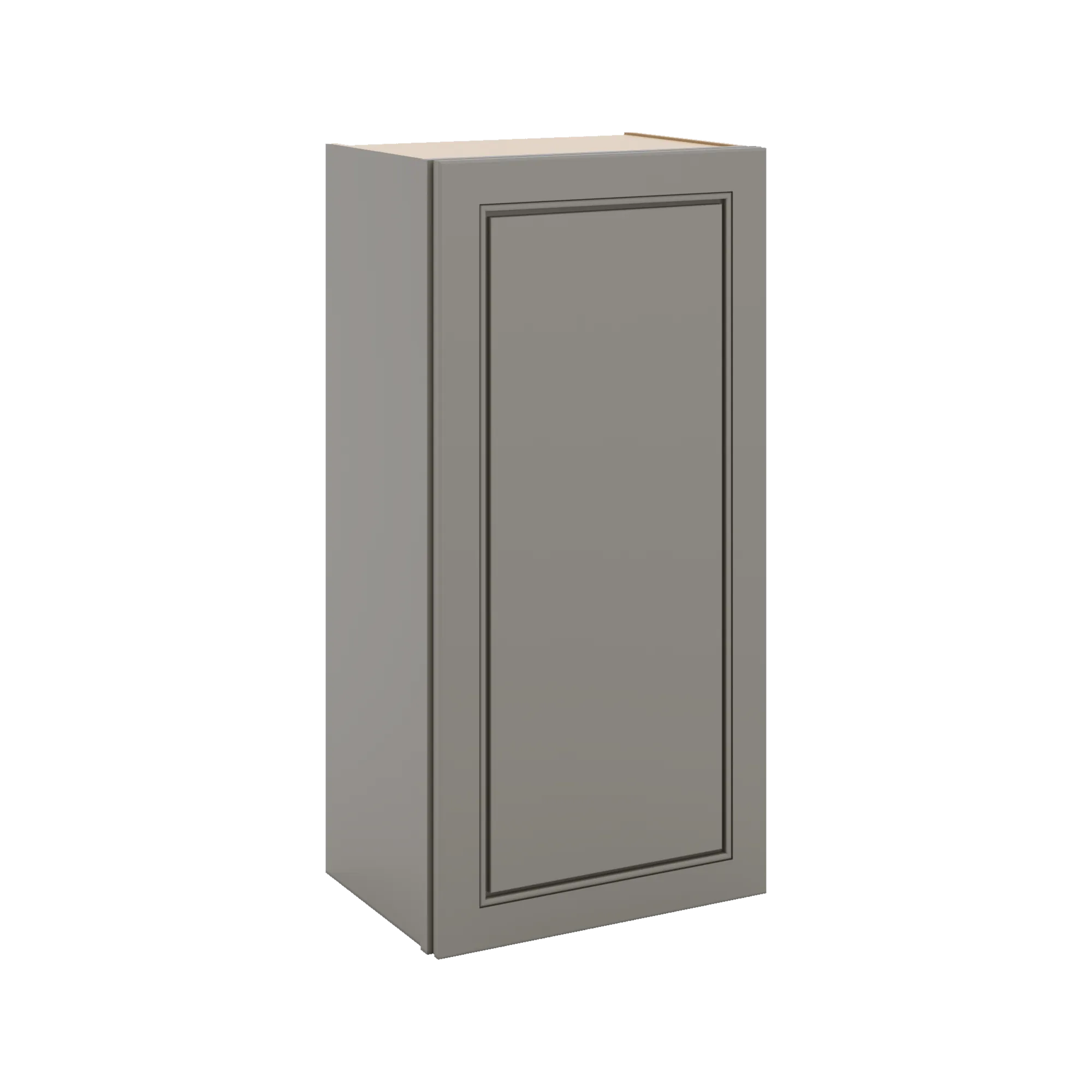 J&K Greige K3 Single Door Wall Cabinet - 18" W x 36" H