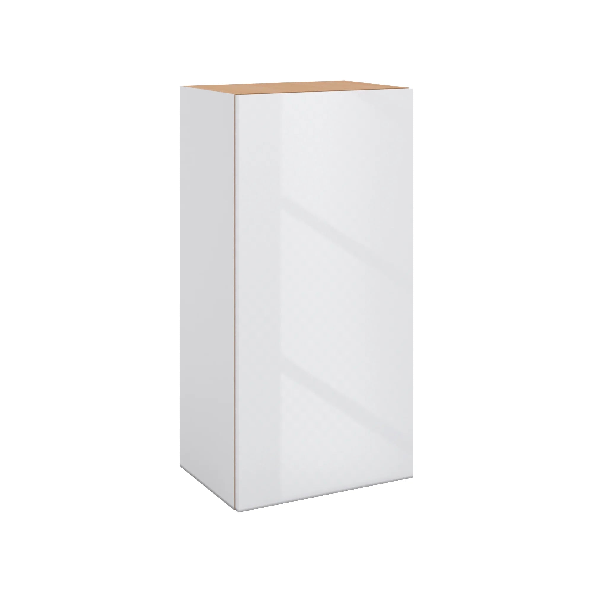 Modernform Cabinet Gloss White 18" W X 36" H X 12" D Single Door Wall Cabinet