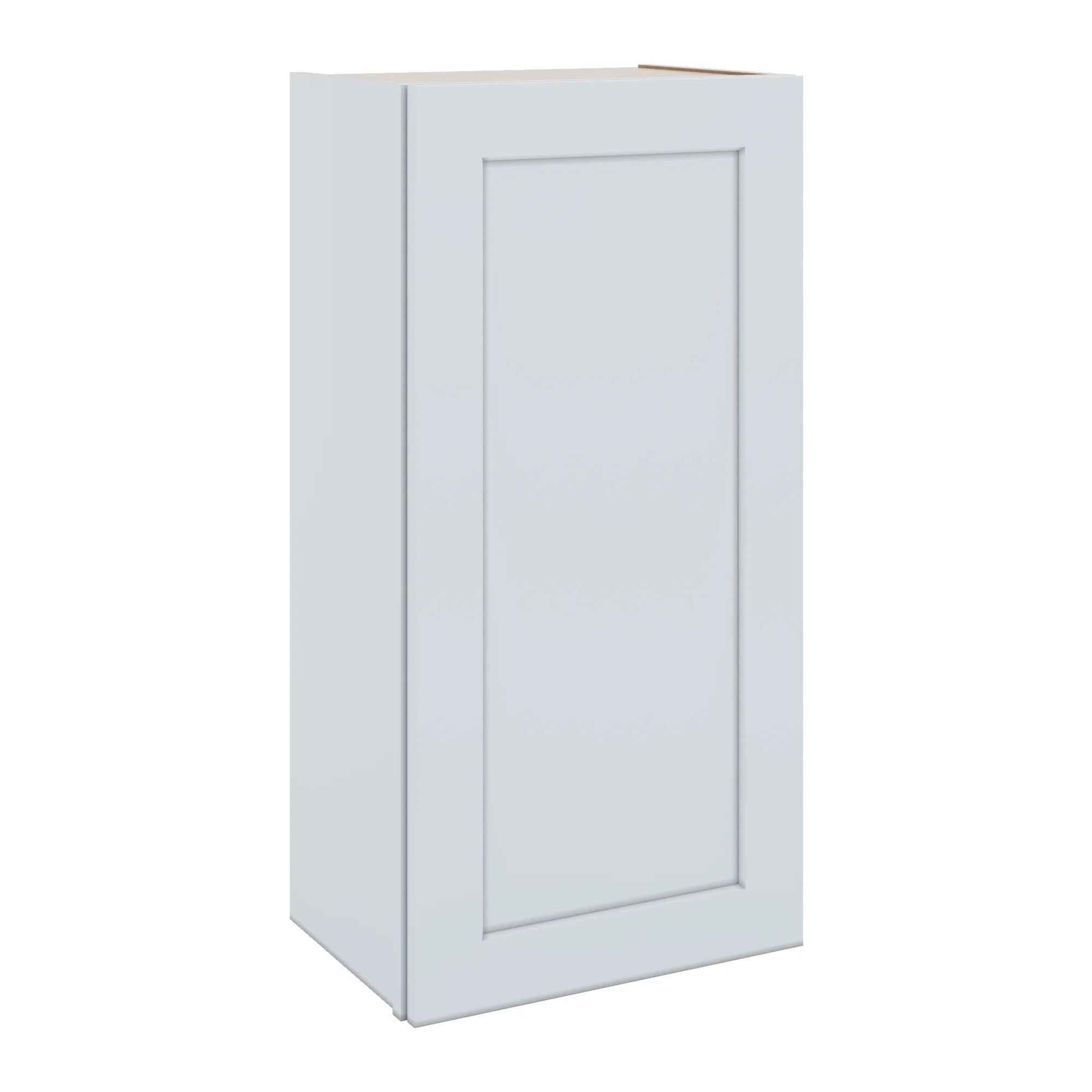 J&K White Shaker S8 Single Door Wall Cabinet - 18" W x 36" H