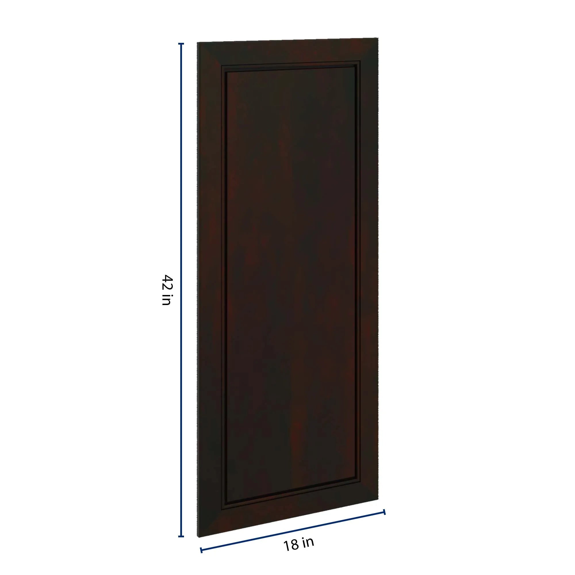 J&K Espresso K8 Dummy Door Panel 18" W x 42" H
