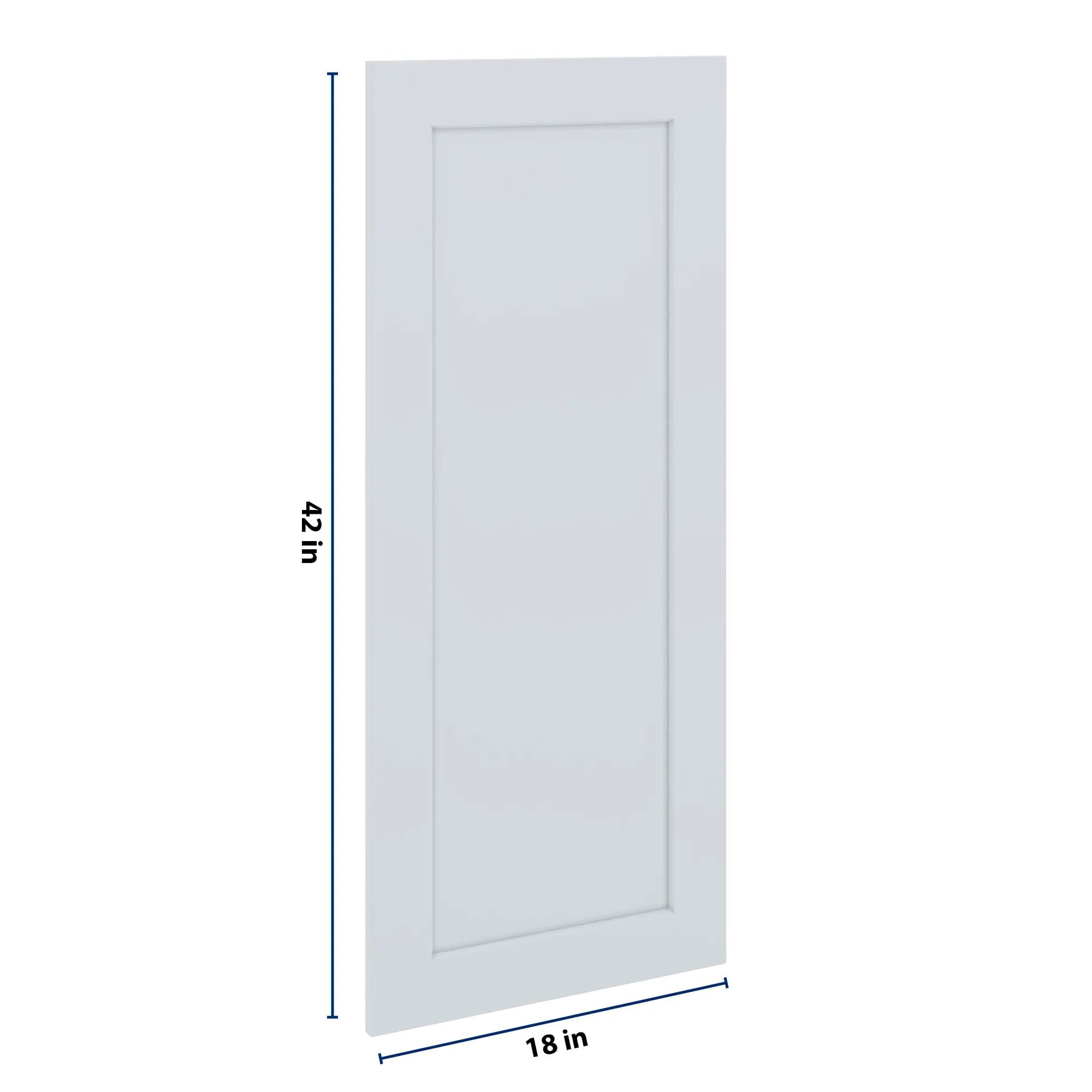 J&K White Shaker S8 Dummy Door Panel 18" W x 42" H