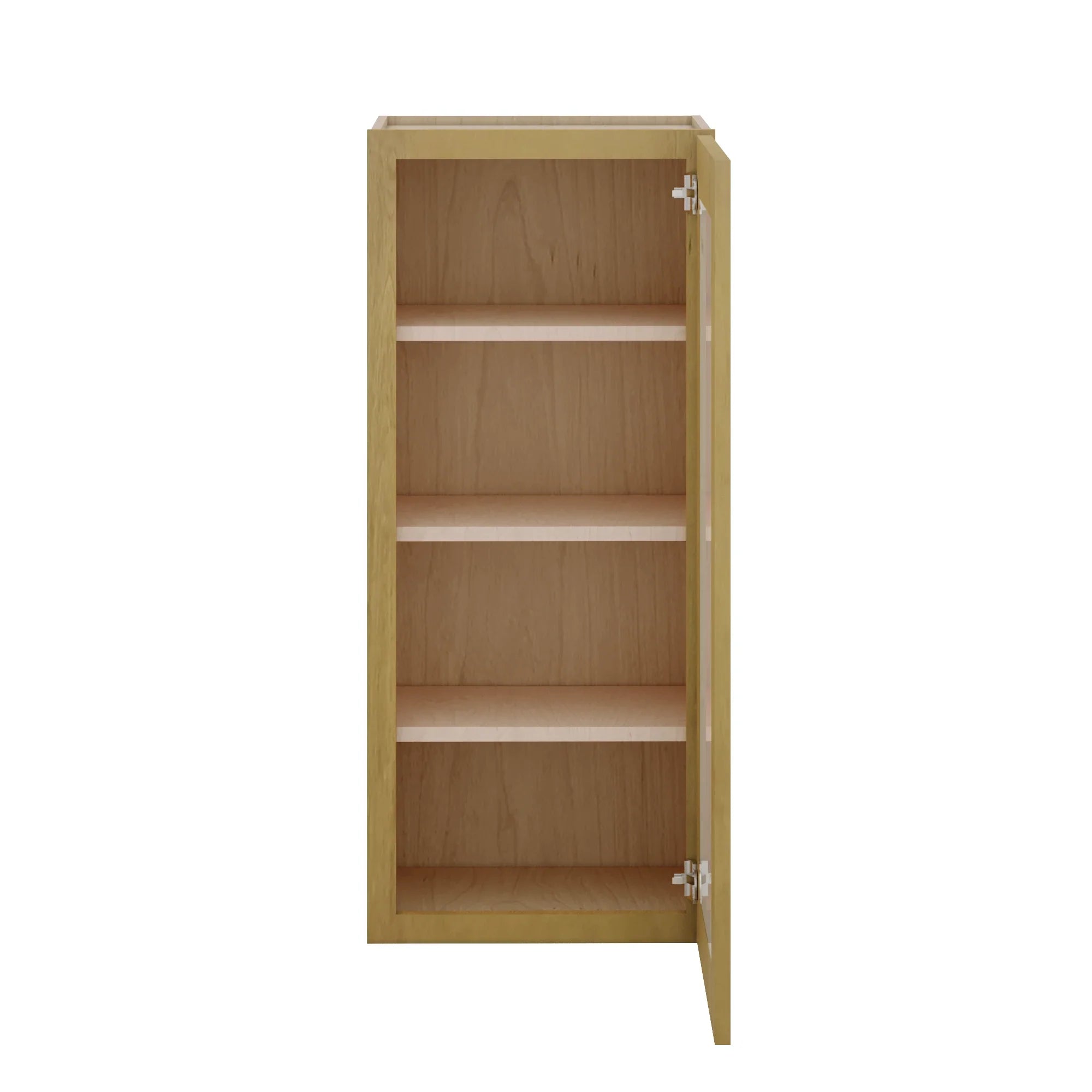 Modernform Cabinet Natural Shaker 18" W X 42" H X 12" D Single Glass Door Wall Cabinet