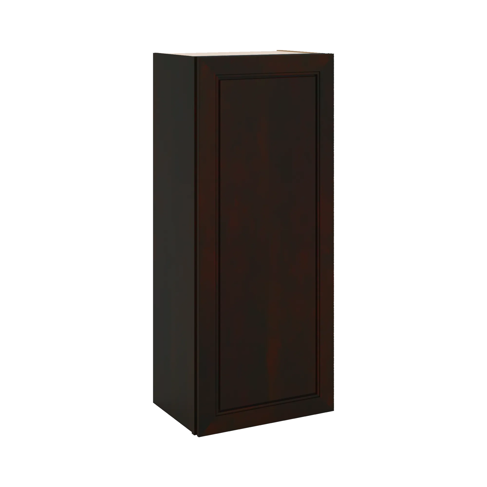 J&K Espresso K8 Single Door Wall Cabinet - 18" W x 42" H