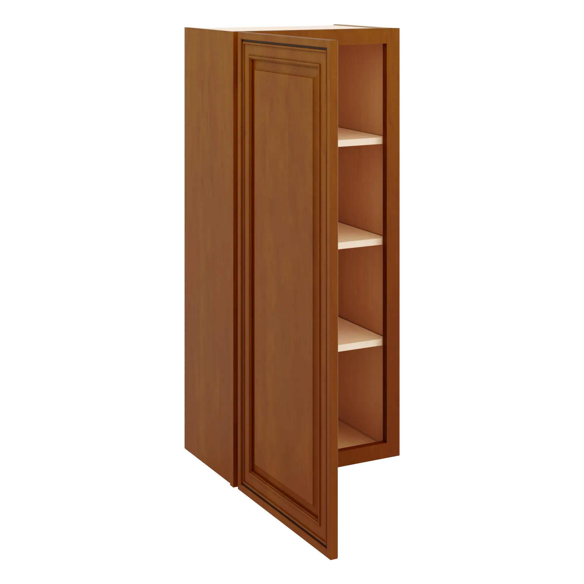 j k mocha glazed k10 single door wall cabinet 18 w x 42 h