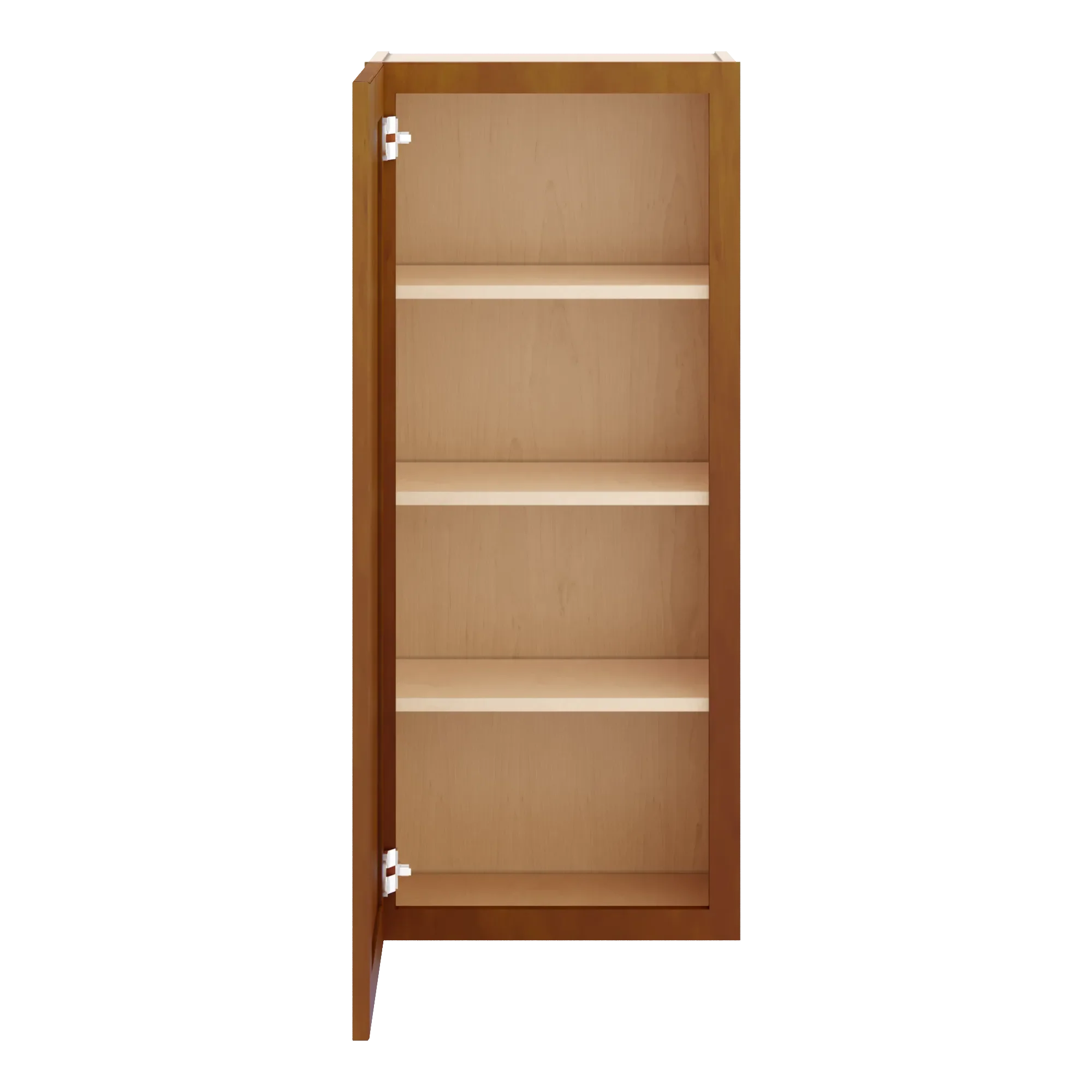 j k mocha glazed k10 single door wall cabinet 18 w x 42 h