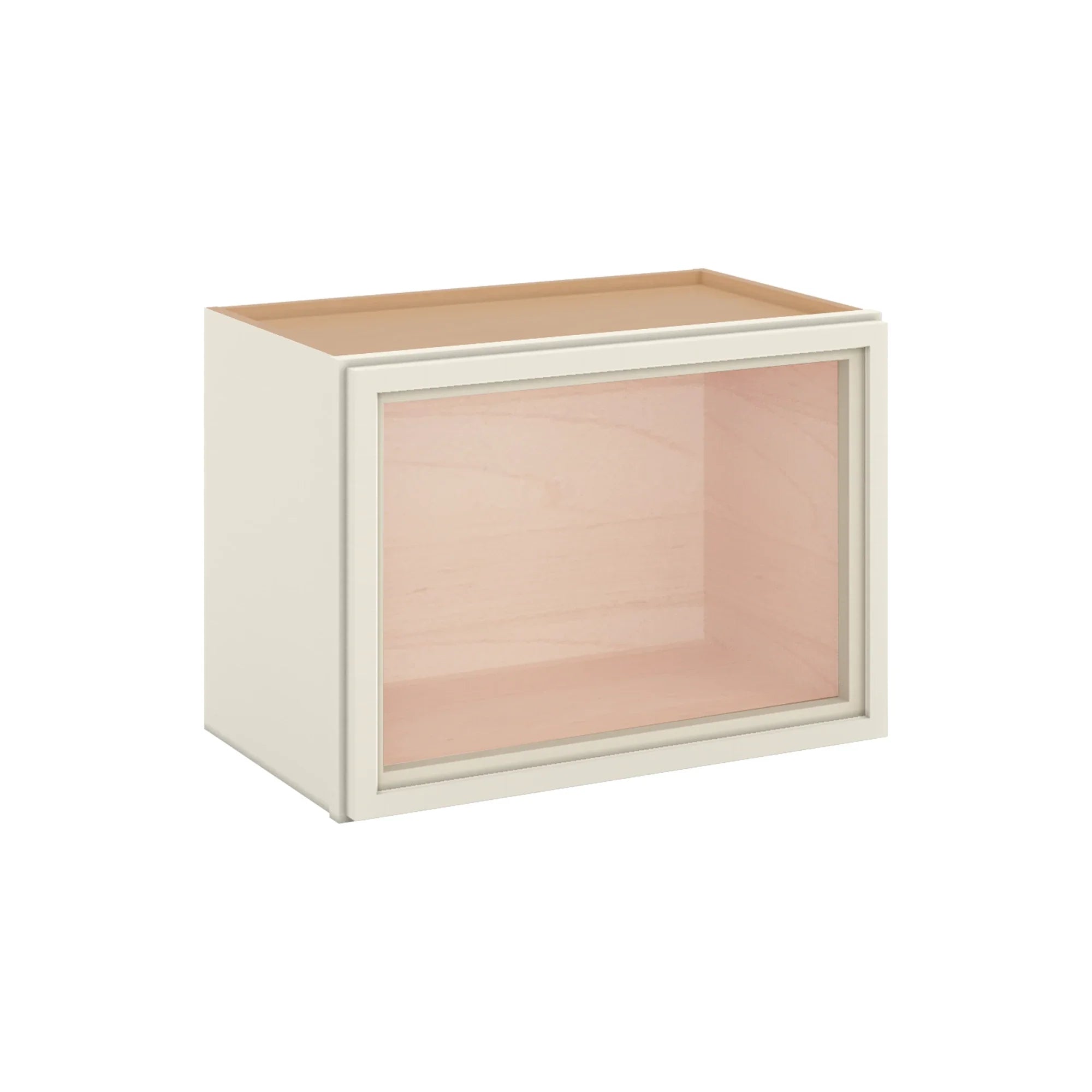 Modernform Cabinet Slim Dove White 21" W X 15" H X 12" D Single Glass Door Wall Cabinet