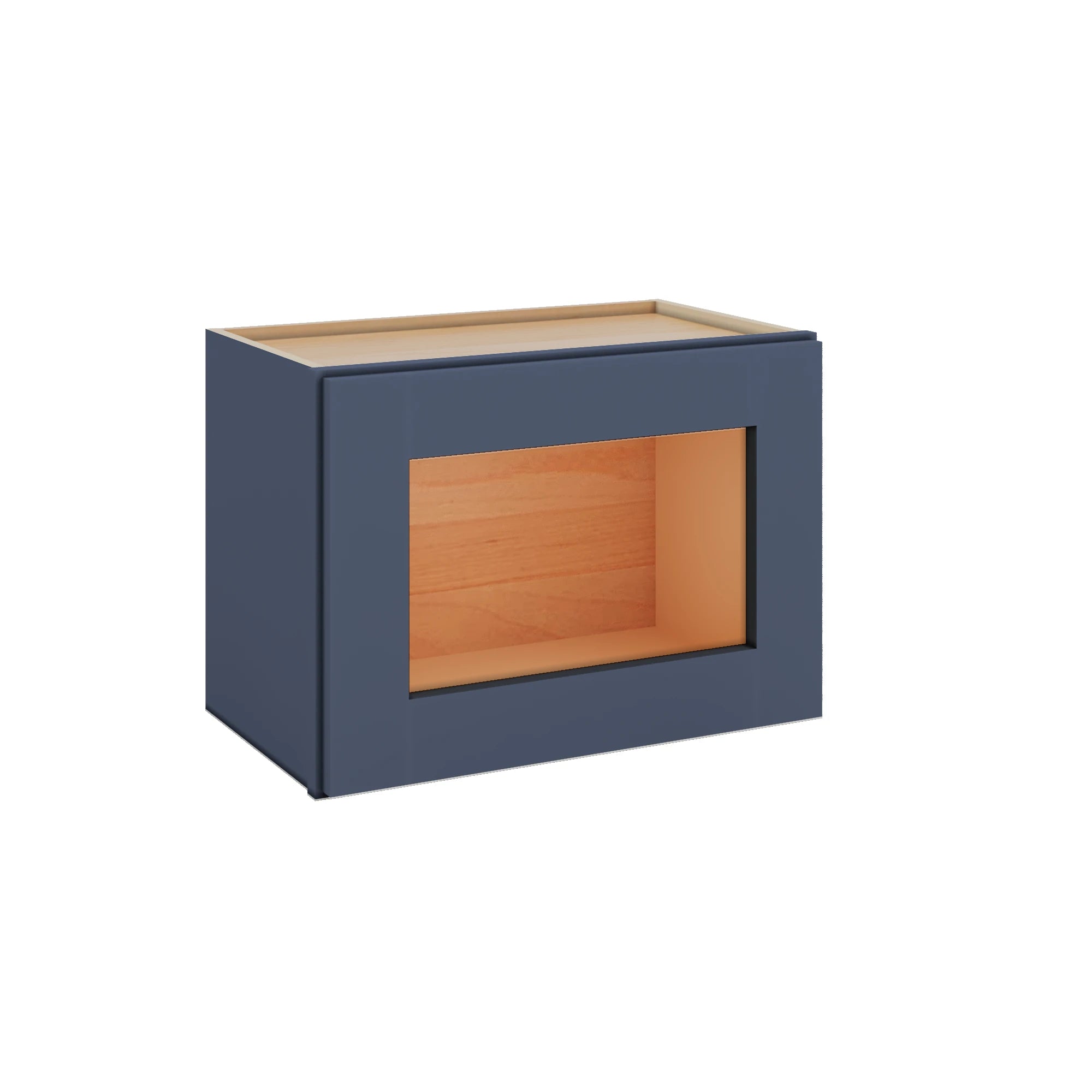 Modernform Cabinet Signature Blue 21" W X 15" H X 12" D Single Glass Door Wall Cabinet