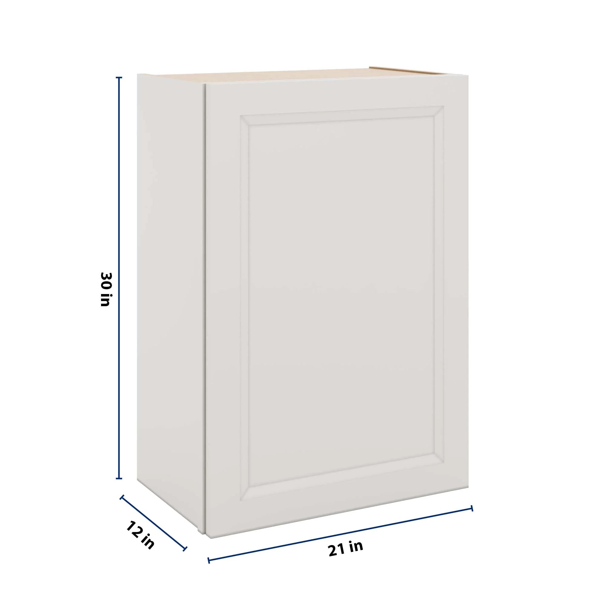 J&K Pure B5 Single Door Wall Cabinet - 21" W x 30" H