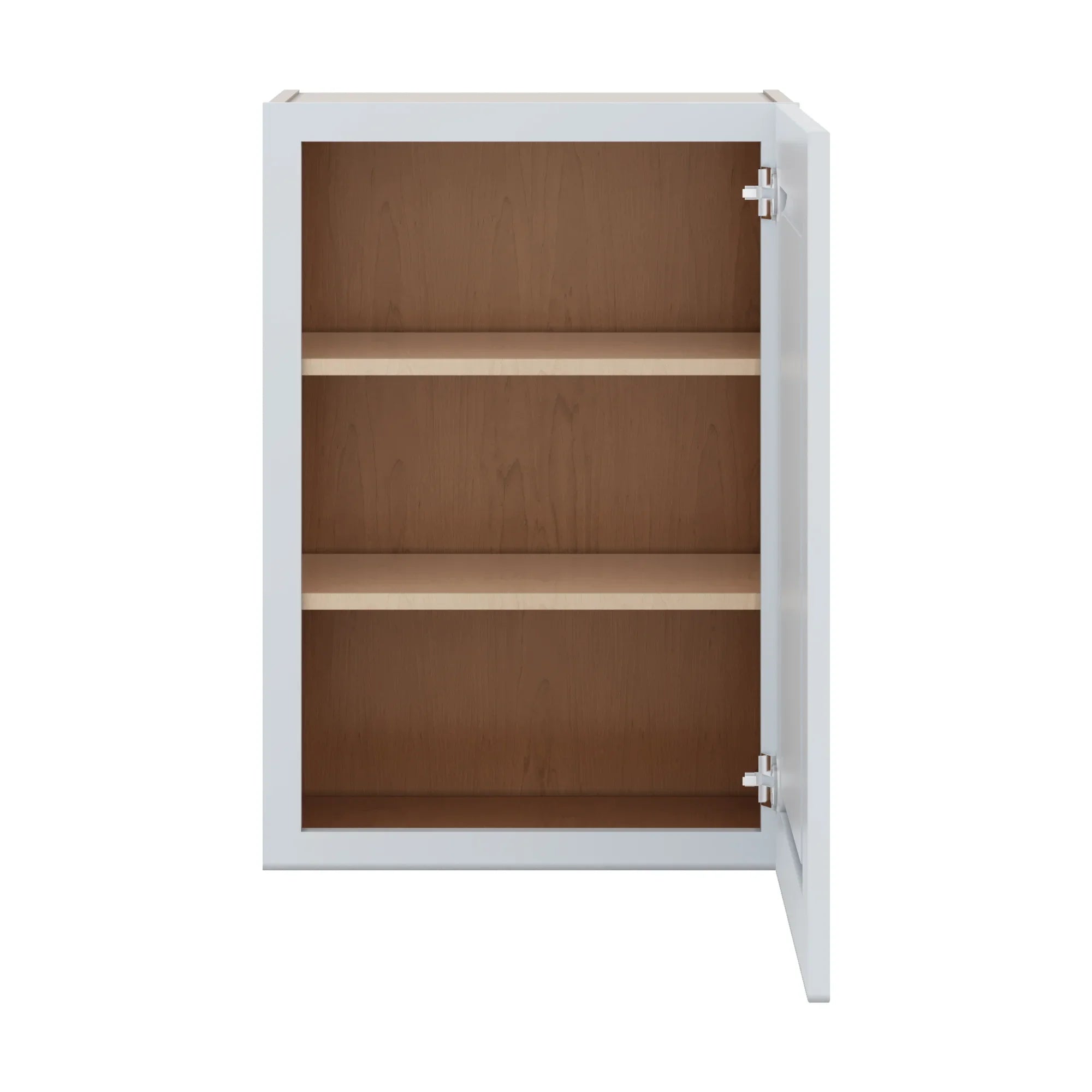 J&K White Shaker S8 Single Door Wall Cabinet 21" W x 30" H