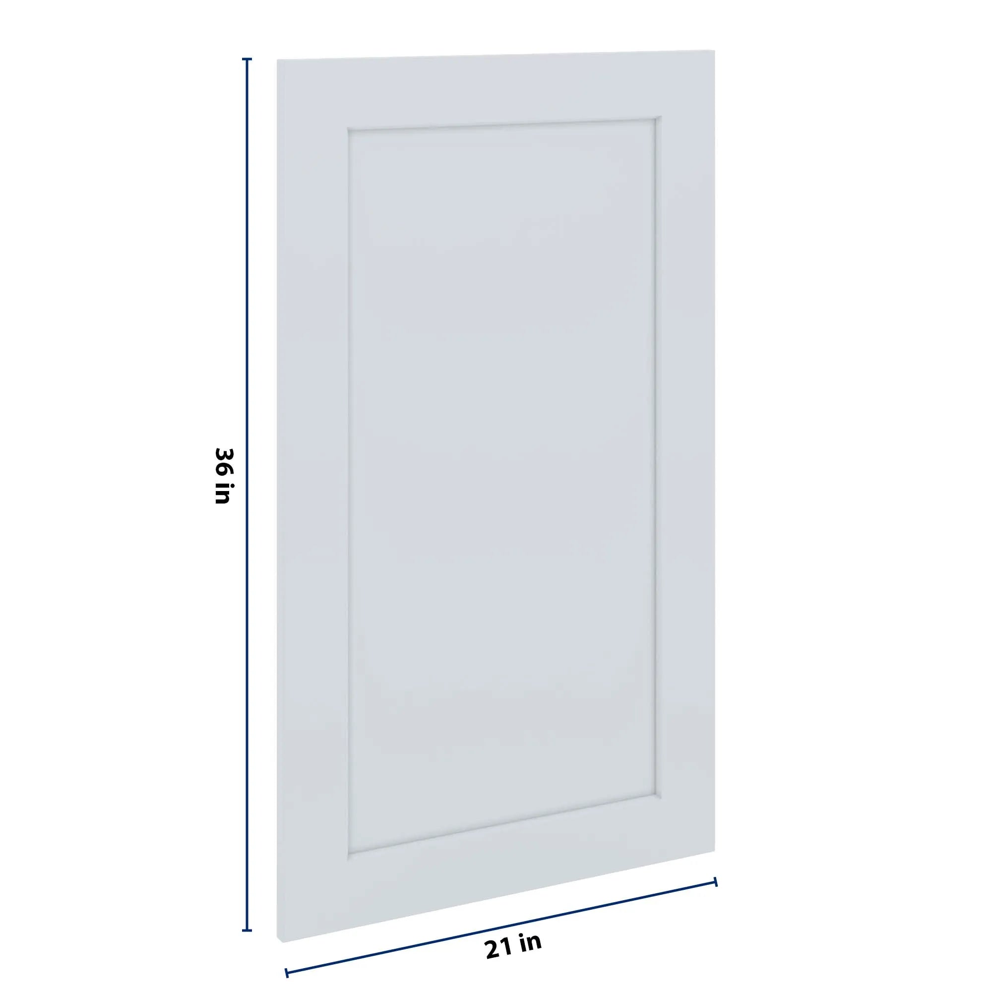 J&K White Shaker S8 Dummy Door Panel 21" W x 36" H