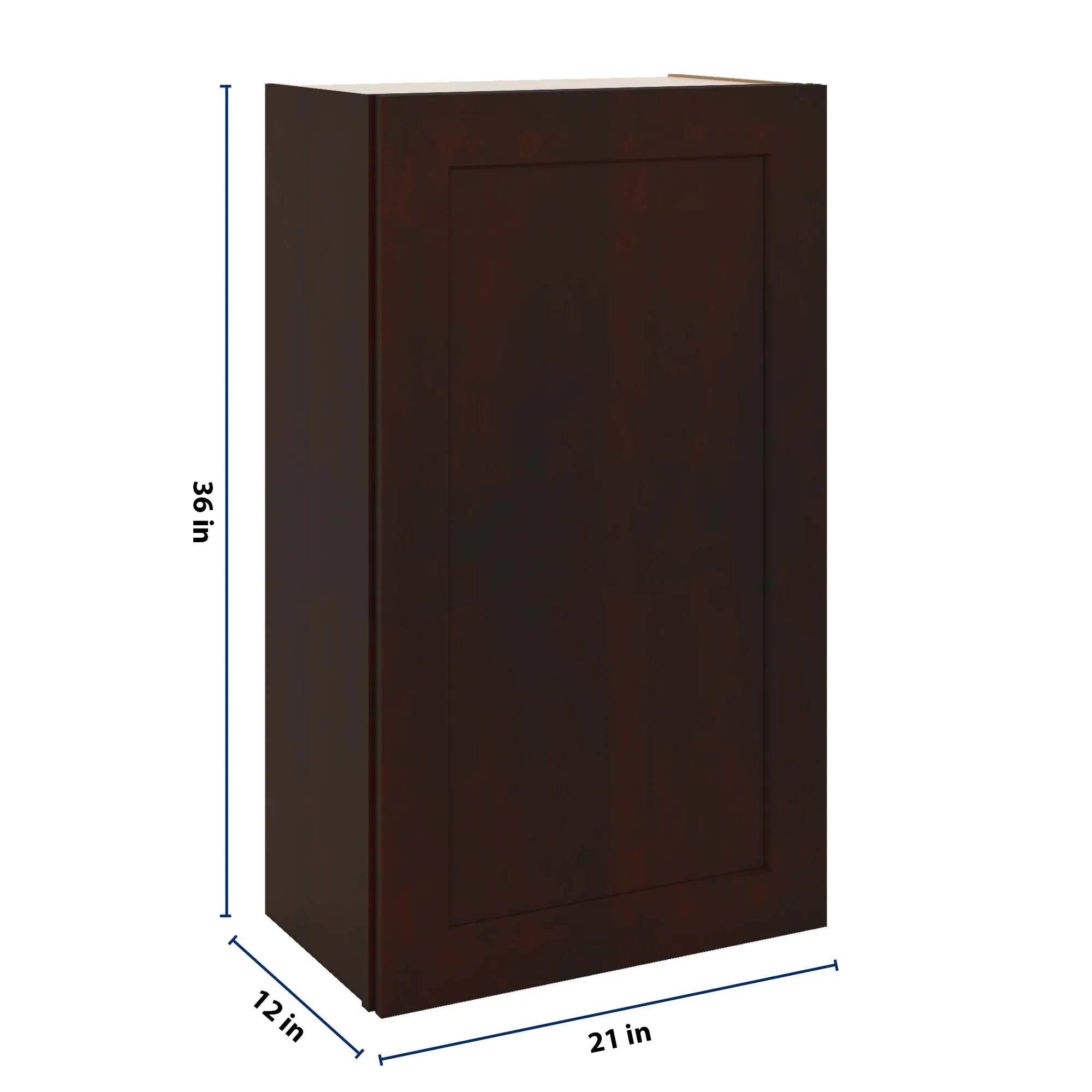 J&K Java Coffee S1 Single Door Wall Cabinet - 21" W x 36" H