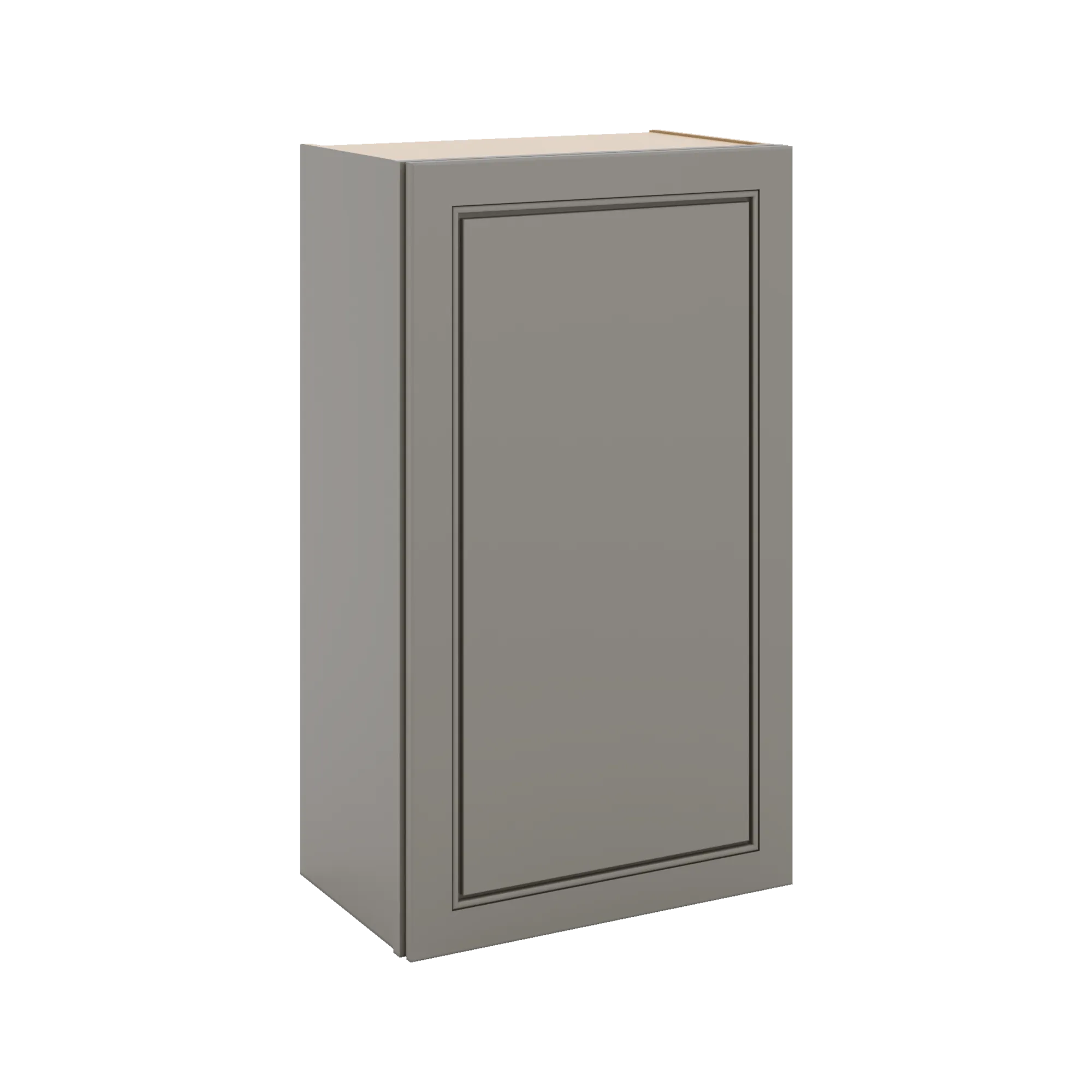 J&K Greige K3 Single Door Wall Cabinet - 21" W x 36" H