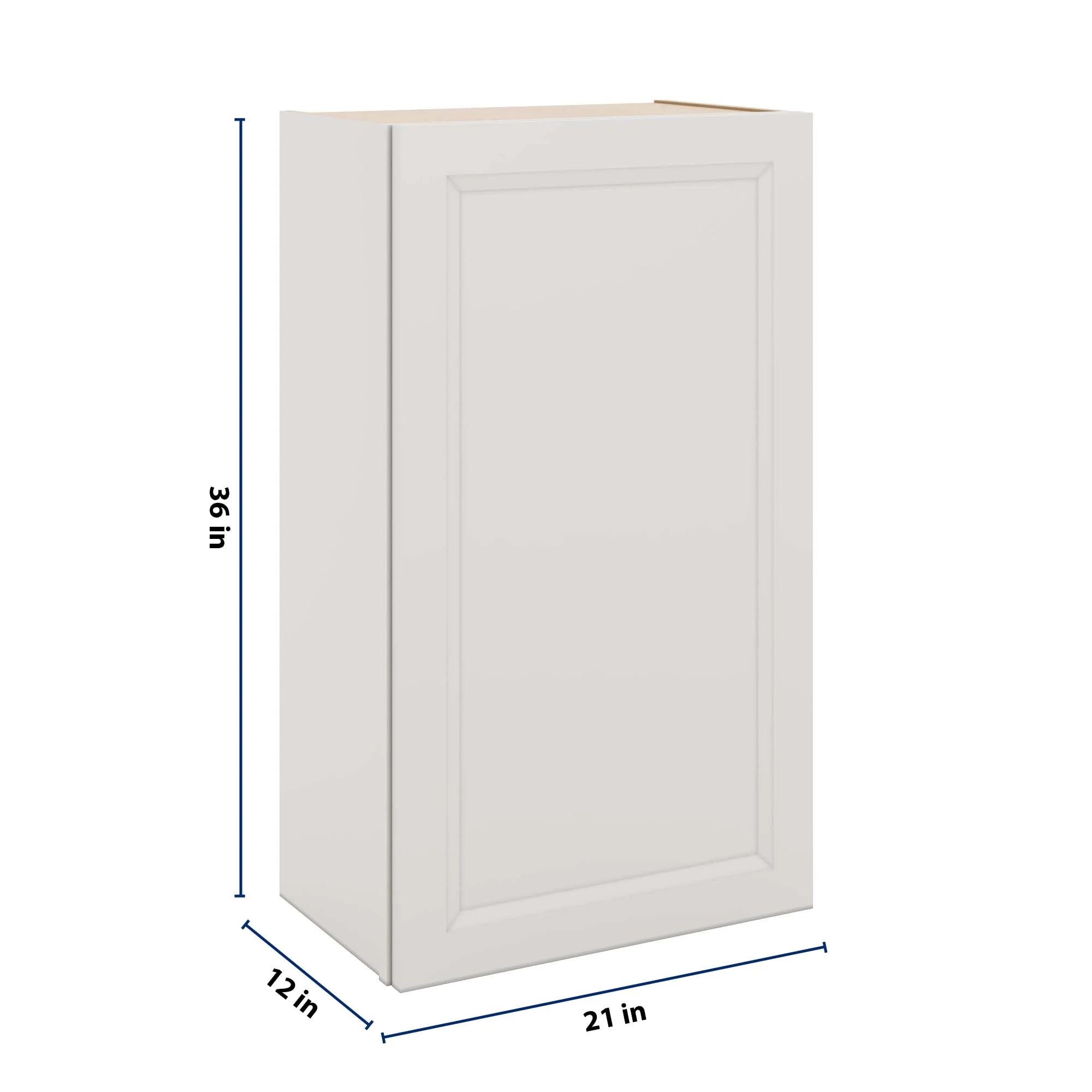 J&K Pure B5 Single Door Wall Cabinet - 21" W x 36" H